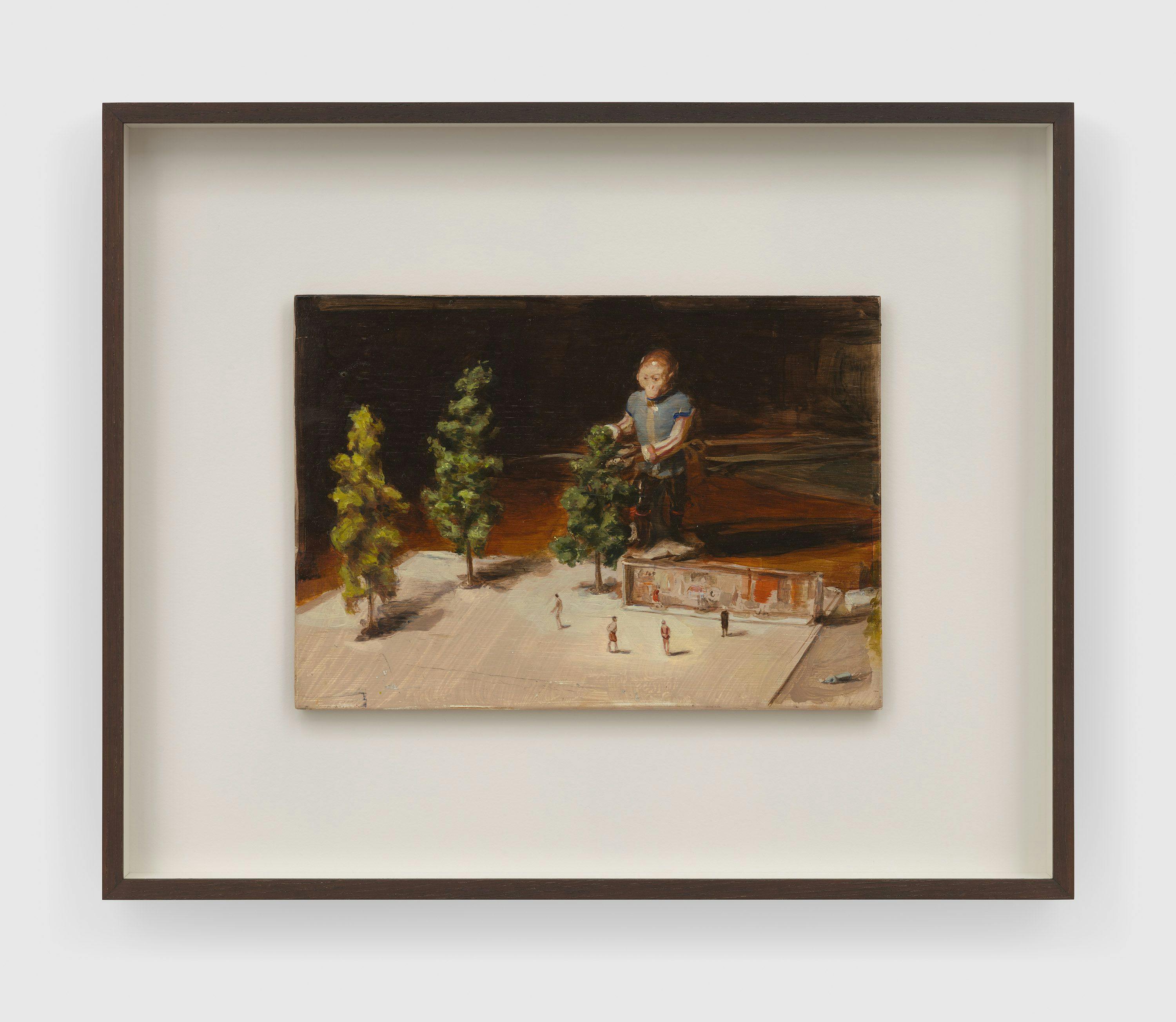 A painting by Michaël Borremans, titled The Gardener, dated 2023.