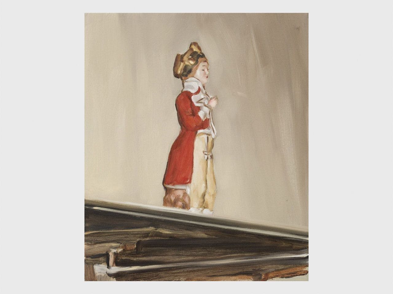 An artwork by Michael Borremans, titled The Visitor, dated 2013