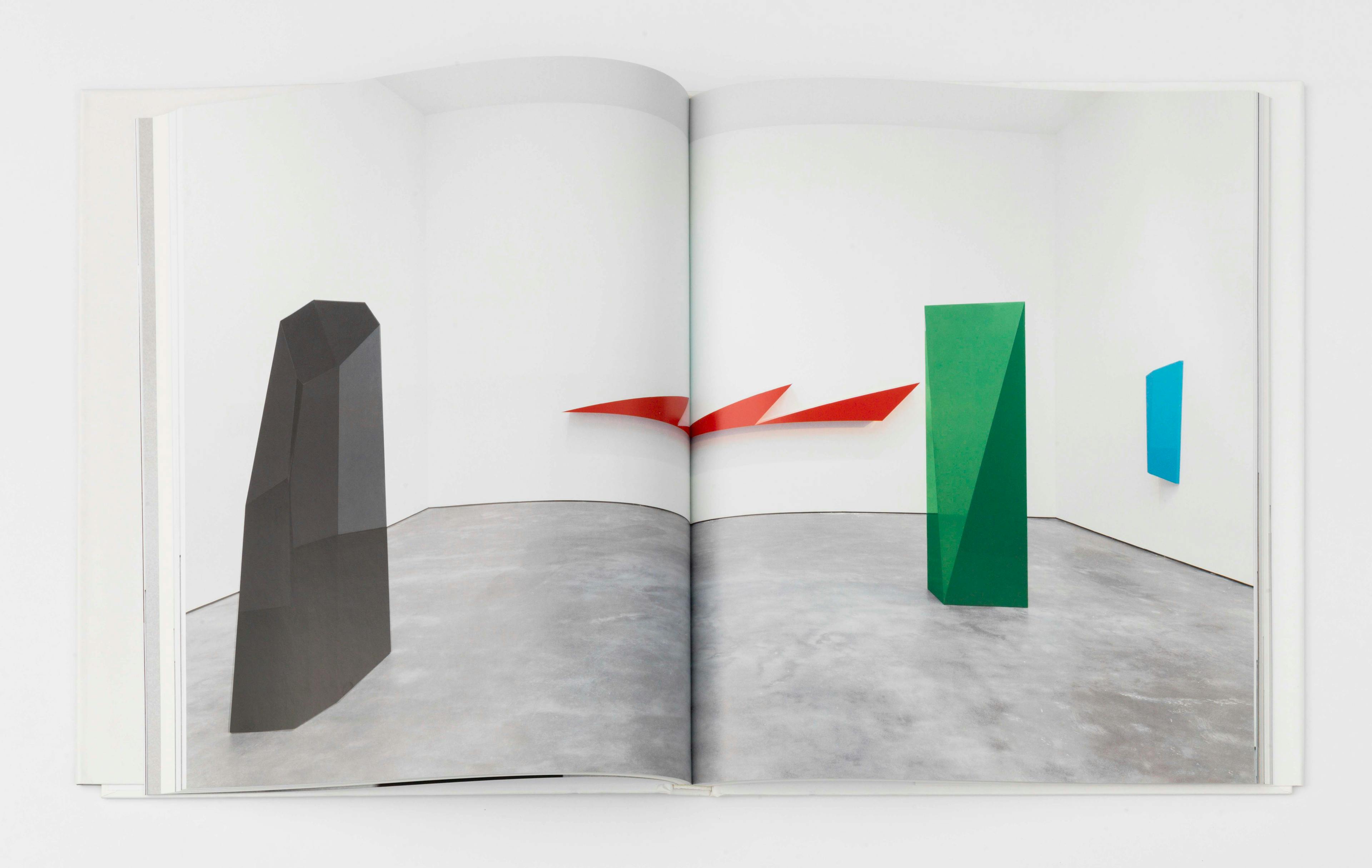 A spread from John McCracken: Works from 1963-2011, published by David Zwirner Books / Radius Books, 2014.