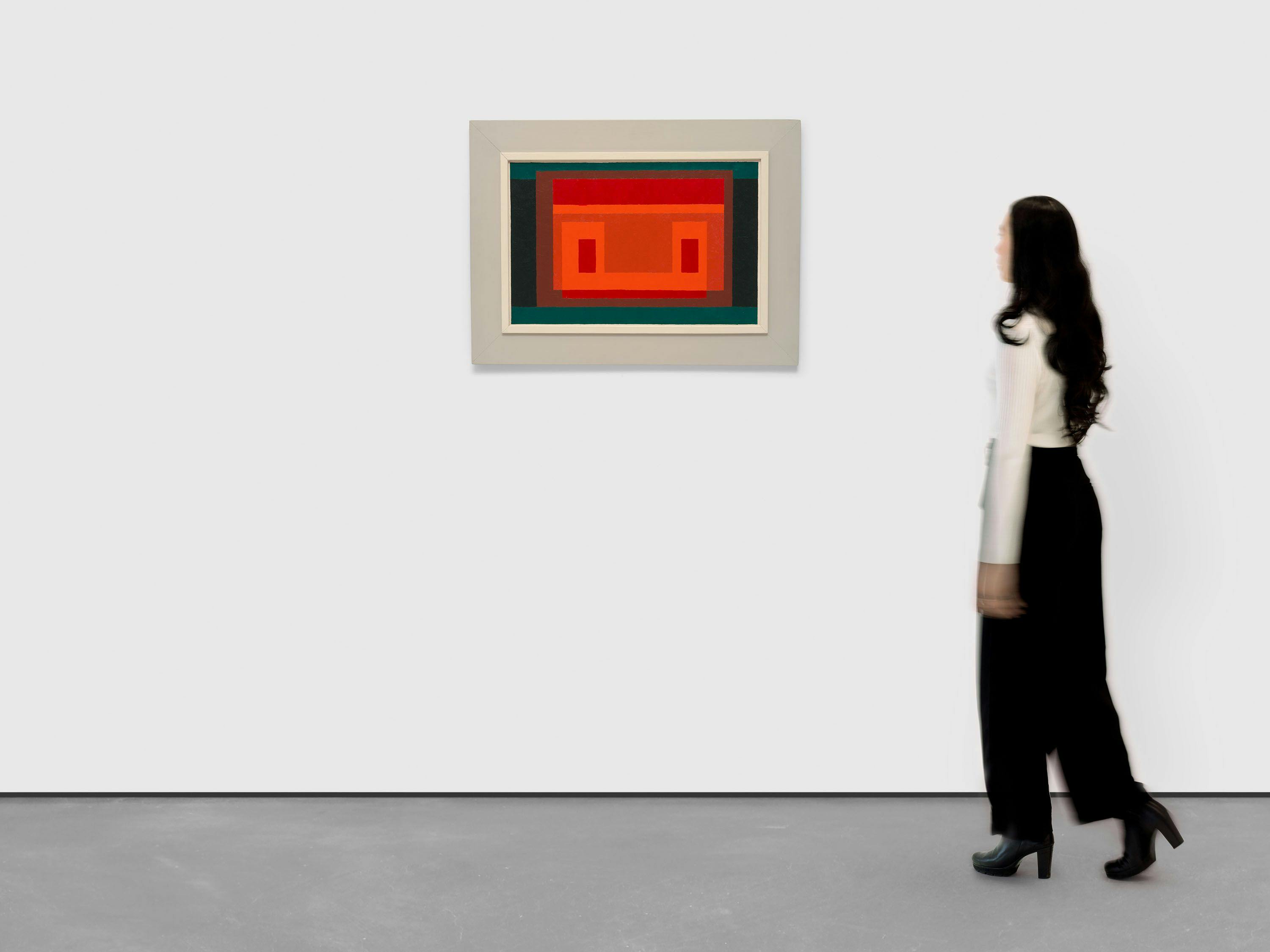 A painting by Josef Albers, titled On the Other Side, dated 1952.