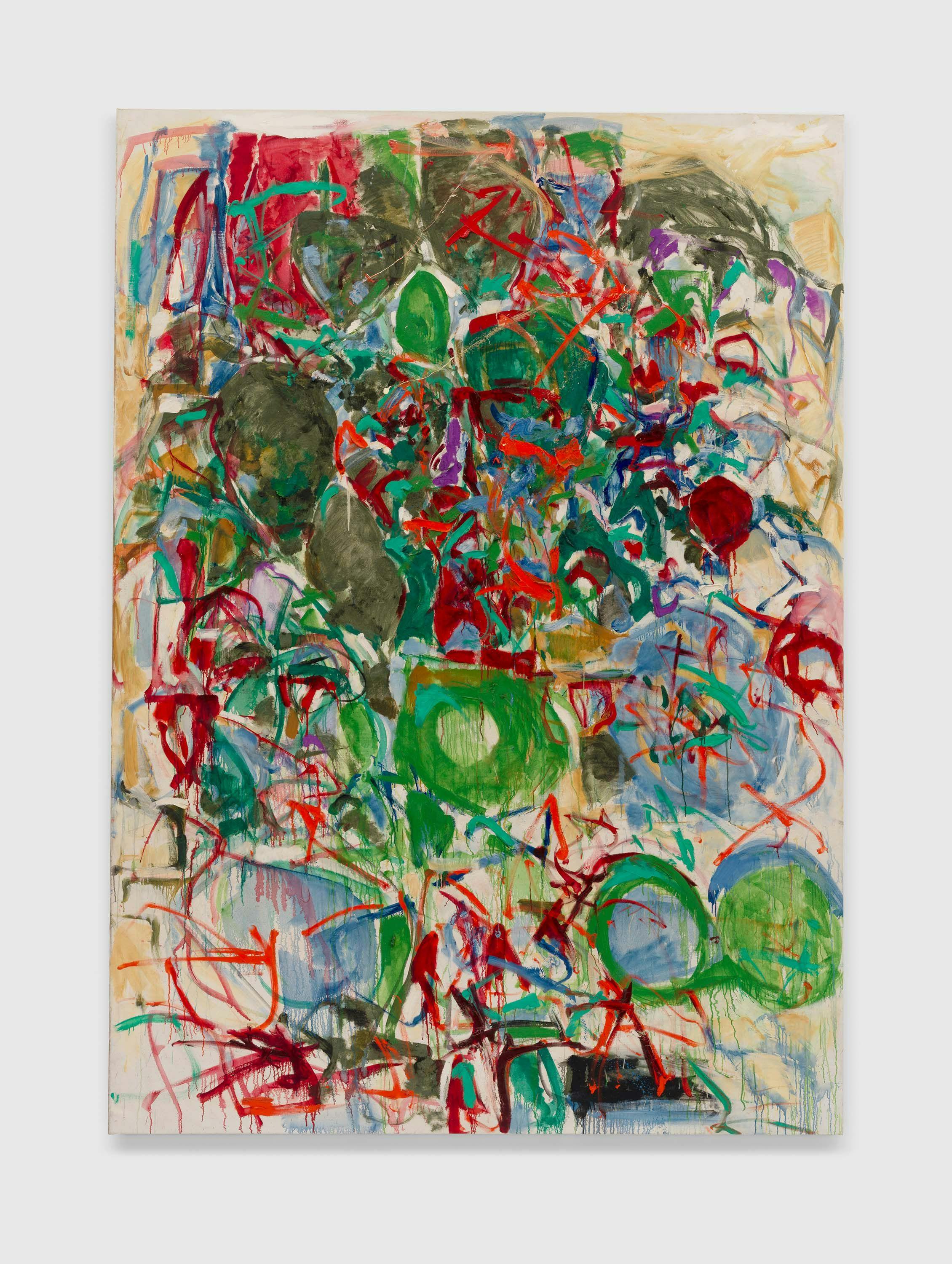 An untitled painting by Joan Mitchell, dated circa 1967.