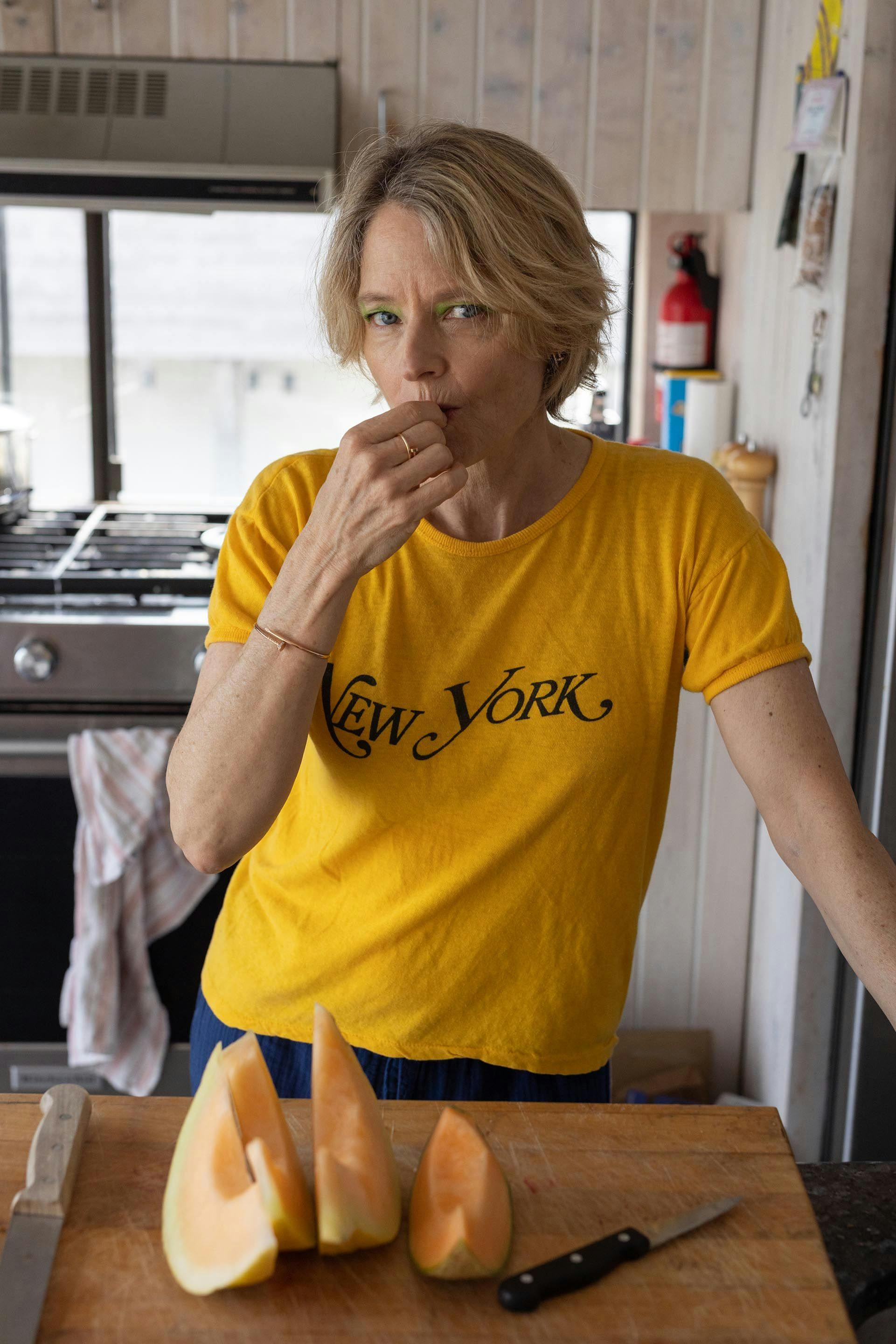 A photograph by Wolfgang Tillmans, titled Jodie in my kitchen, dated 2023.