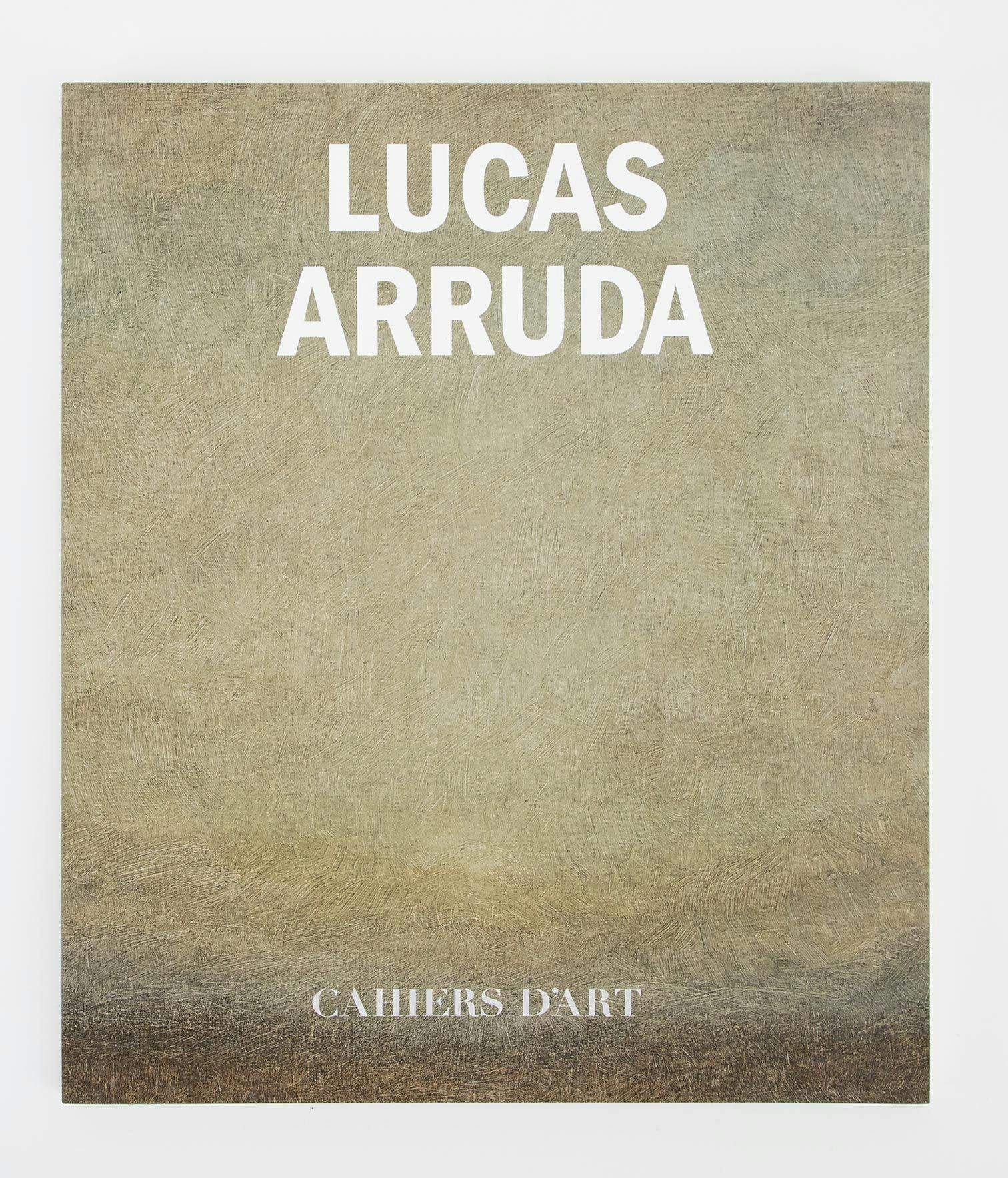 The cover of a book, titled Lucas Arruda.