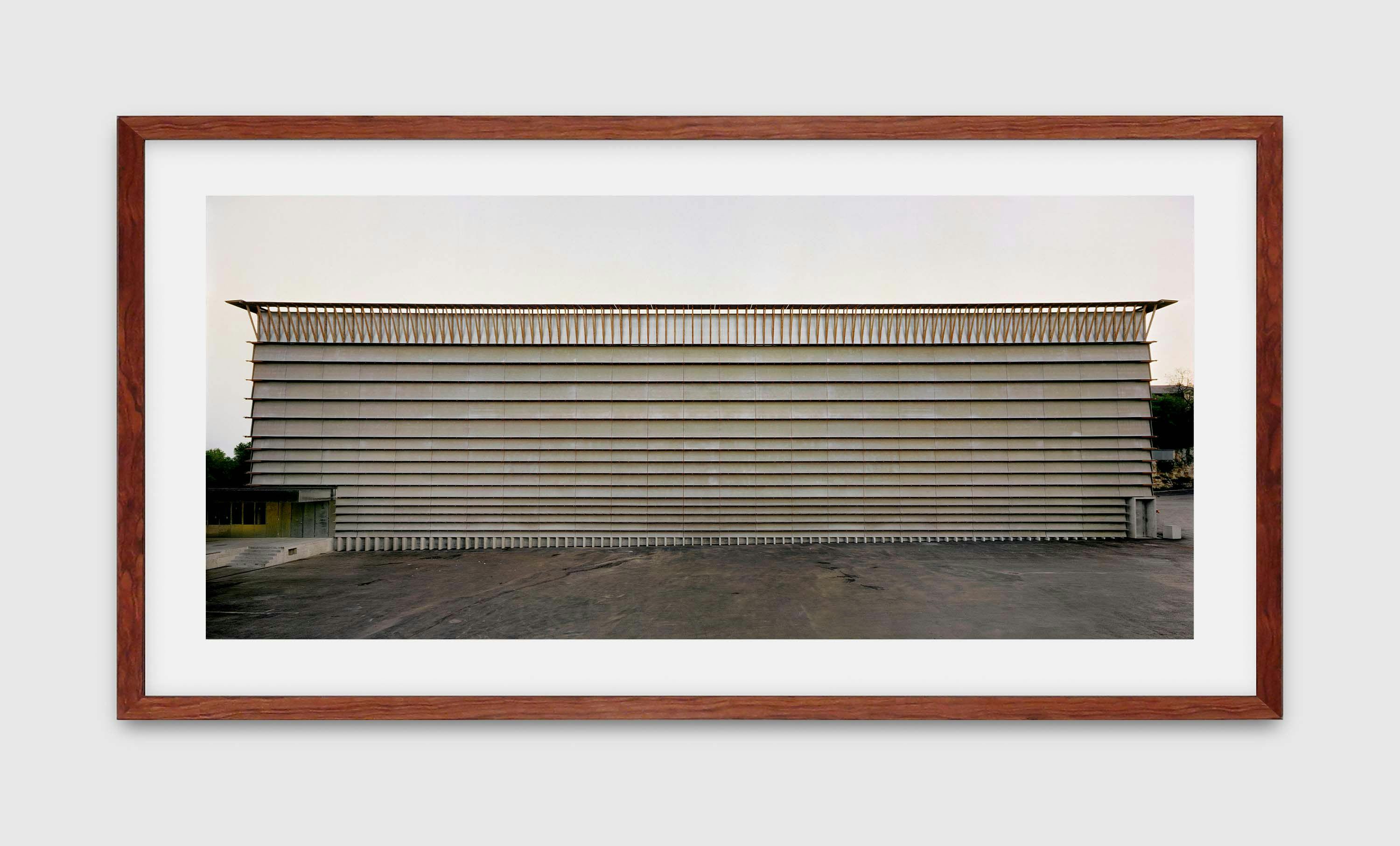 A photograph by Thomas Ruff, titled Haus Nr. 4 II (Ricola Laufen), dated 1991.