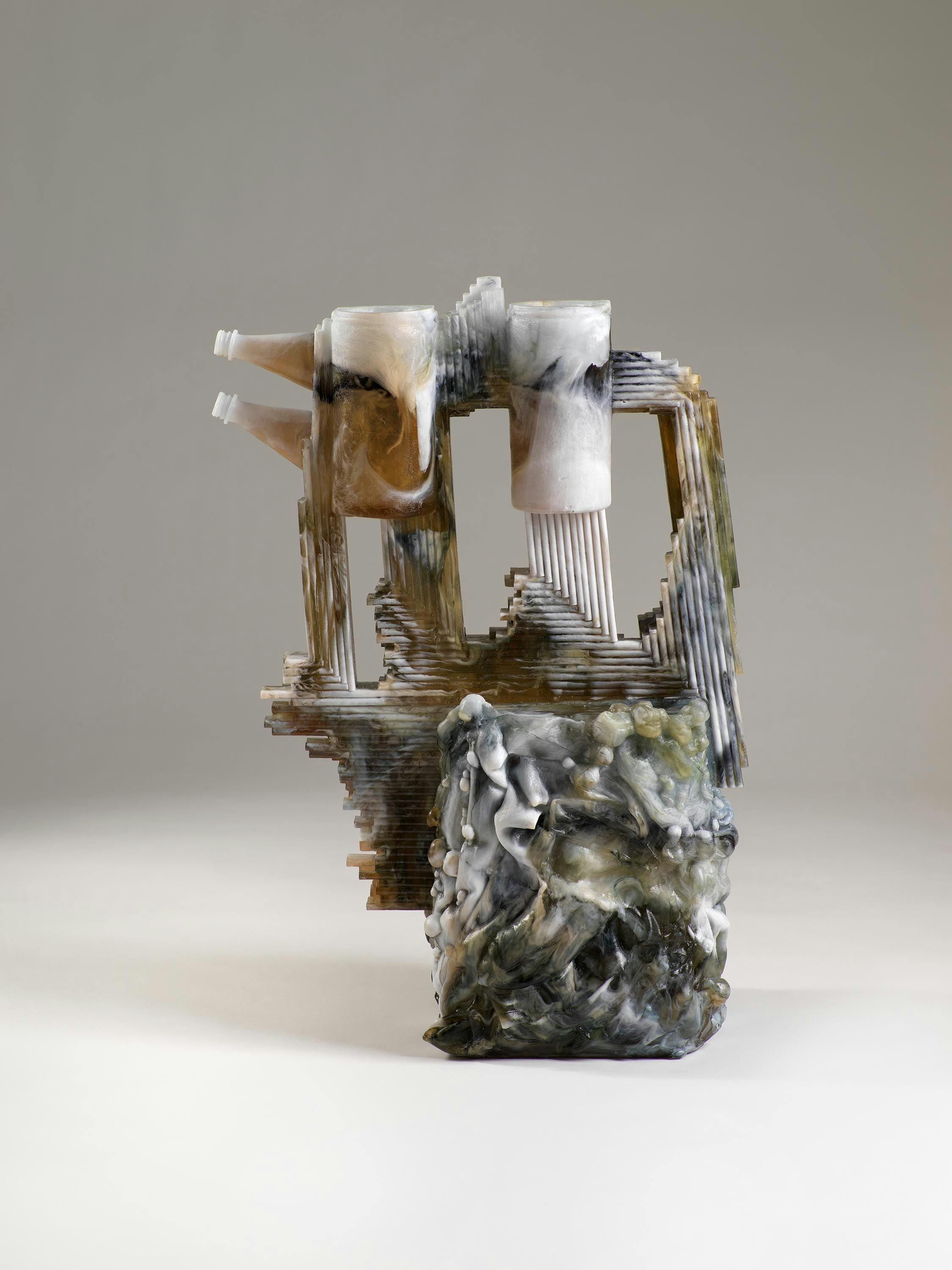 A sculpture by Andra Ursuta, titled Canopic Jerrycan, dated 2021.