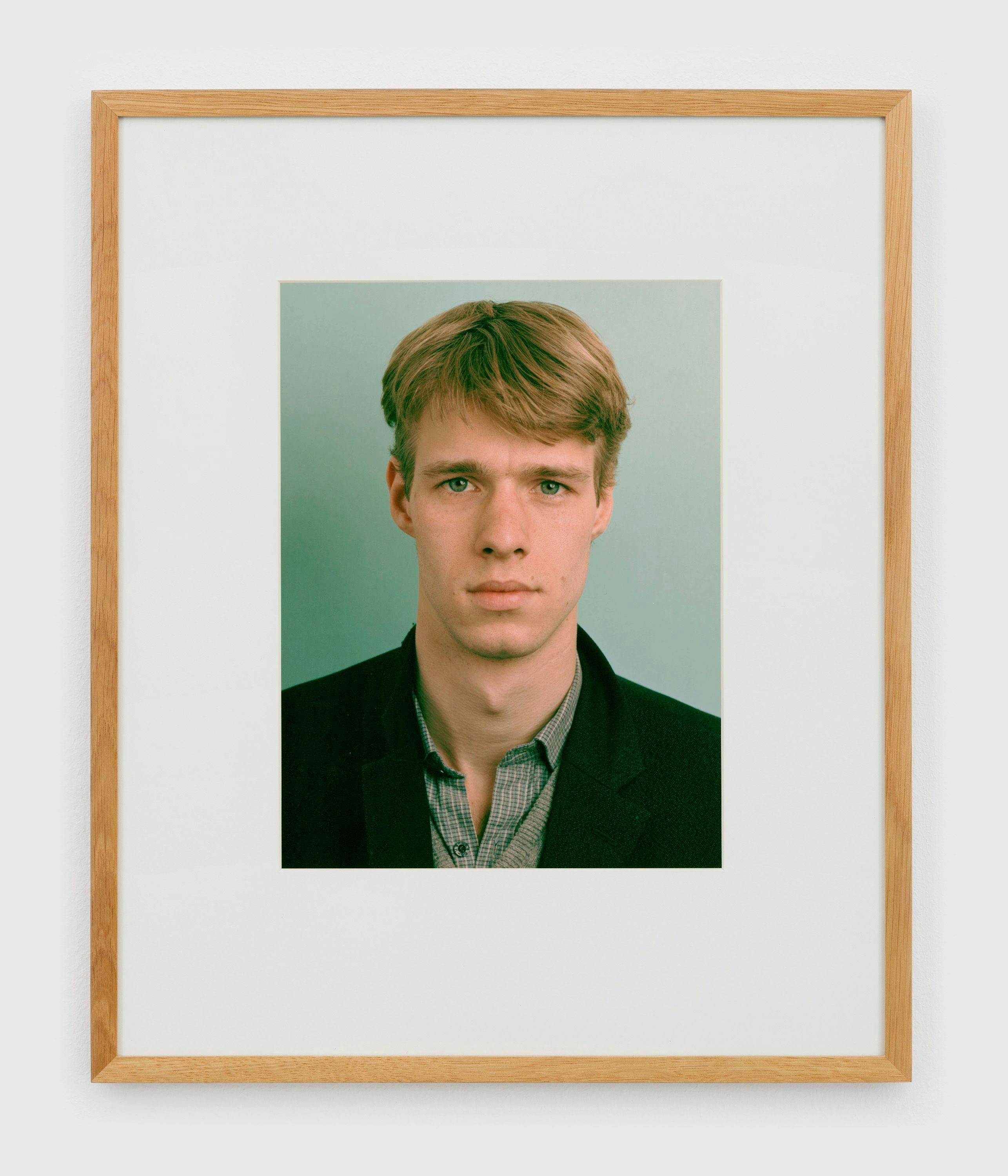 A photograph by Thomas Ruff, titled Porträt (M. Schwenk), dated 1984.