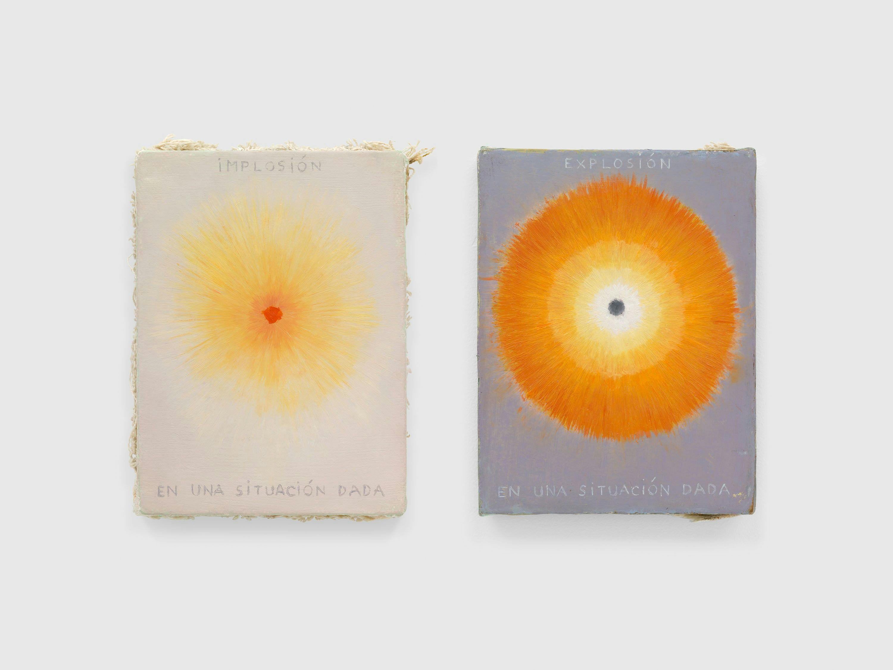 An installation by Francis Alÿs, titled Implosion/Explosion, dated 2009.