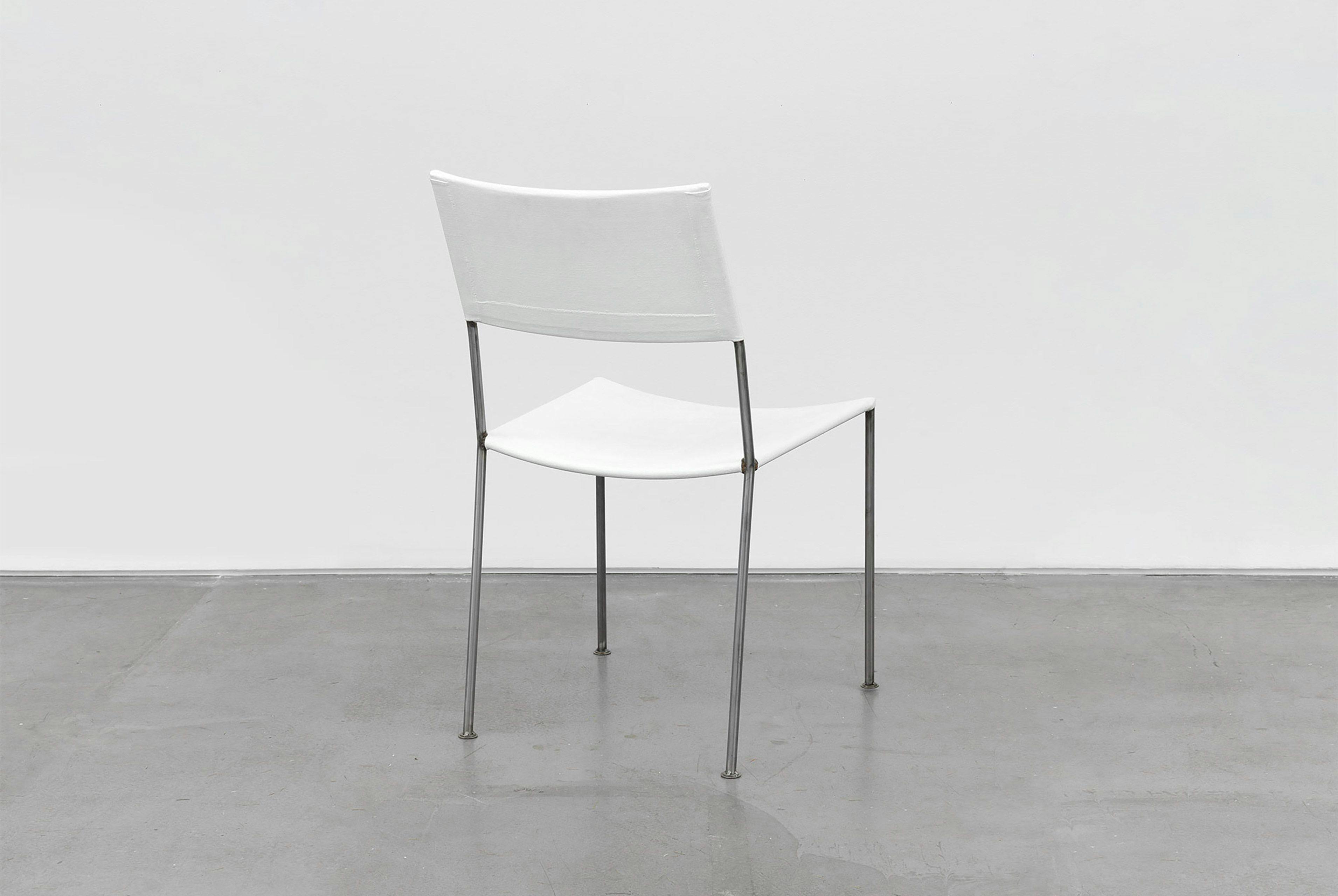 A furniture work by Franz West, titled Textilstuhl (Textile Chair), dated 2012/2015