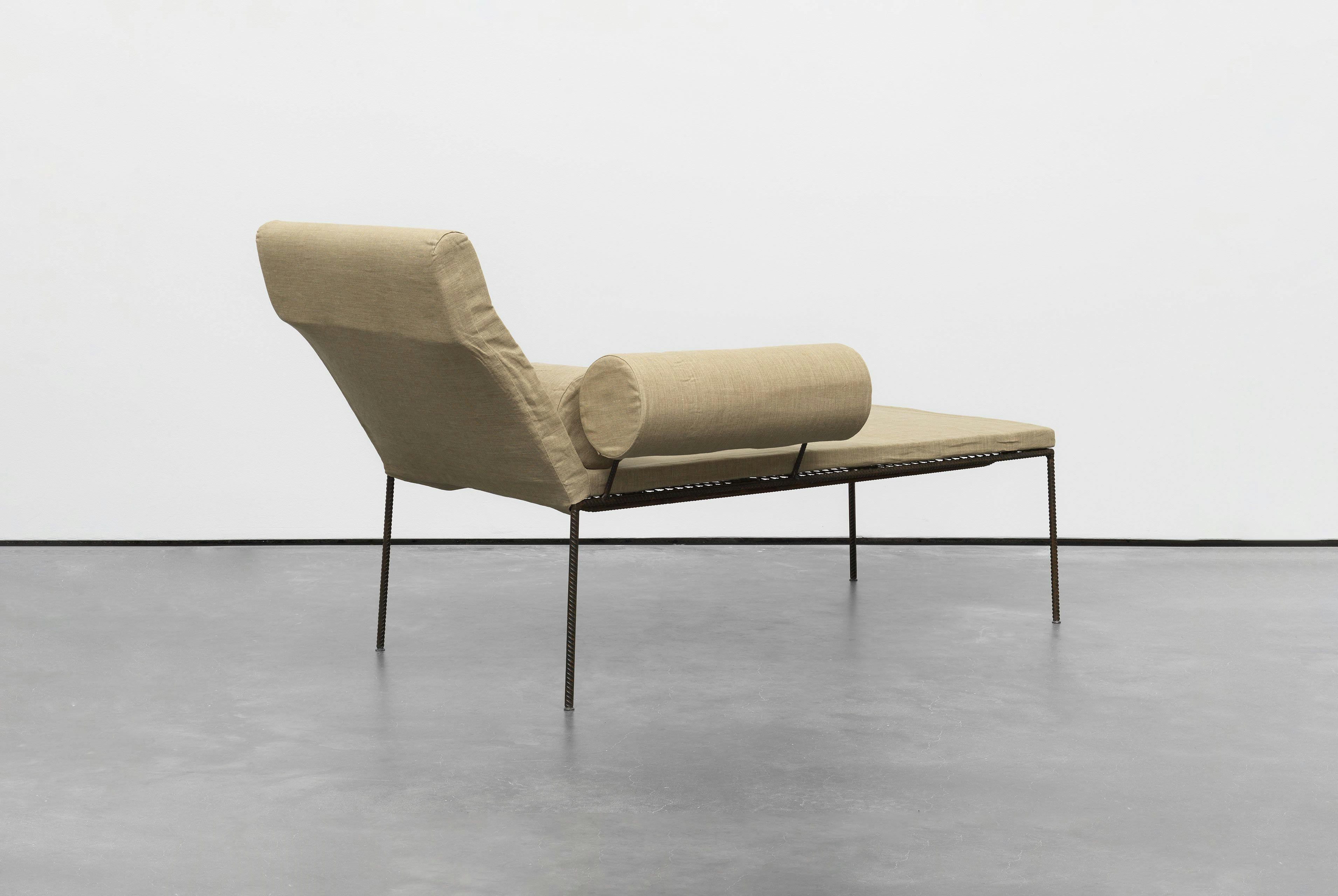 A furniture work by Franz West, titled Chaiselognue (Chaise Longue), dated 1992/2015.