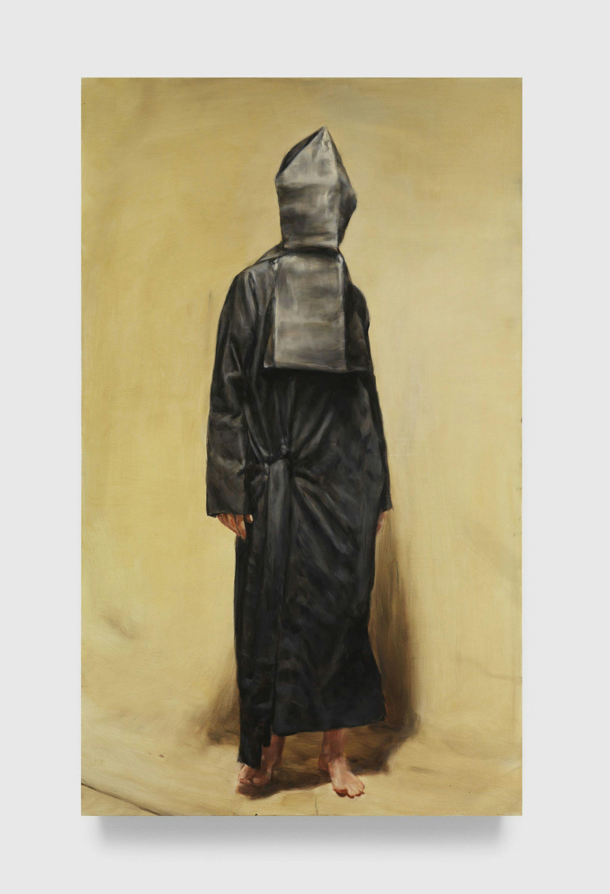A painting by Michaël Borremans, titled Black Mould II, dated 2014.