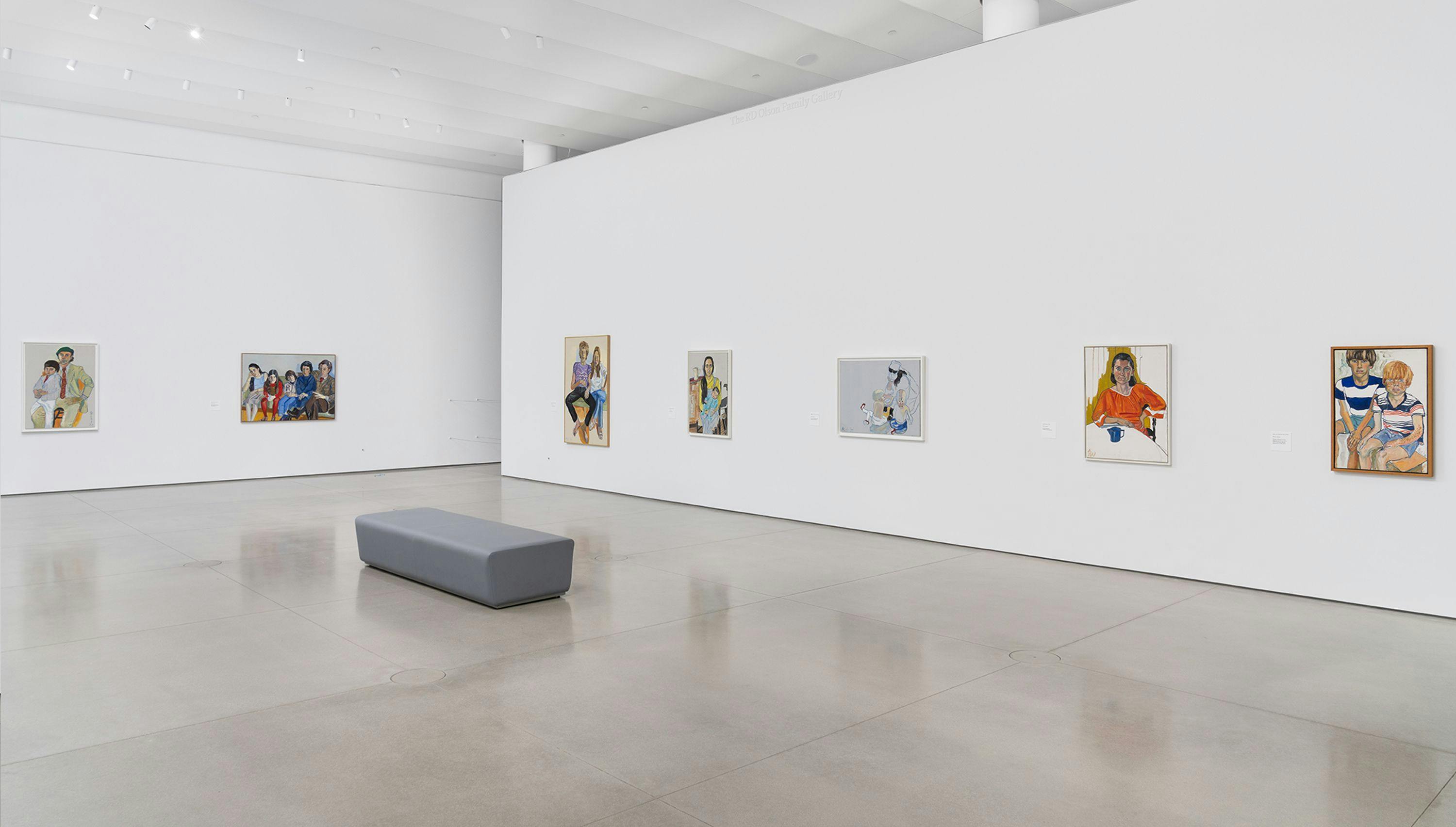 Installation view of Alice Neel: Feels Like Home, Orange County Museum of Art, 2023. Photo by Yubo Dong, ofstudio