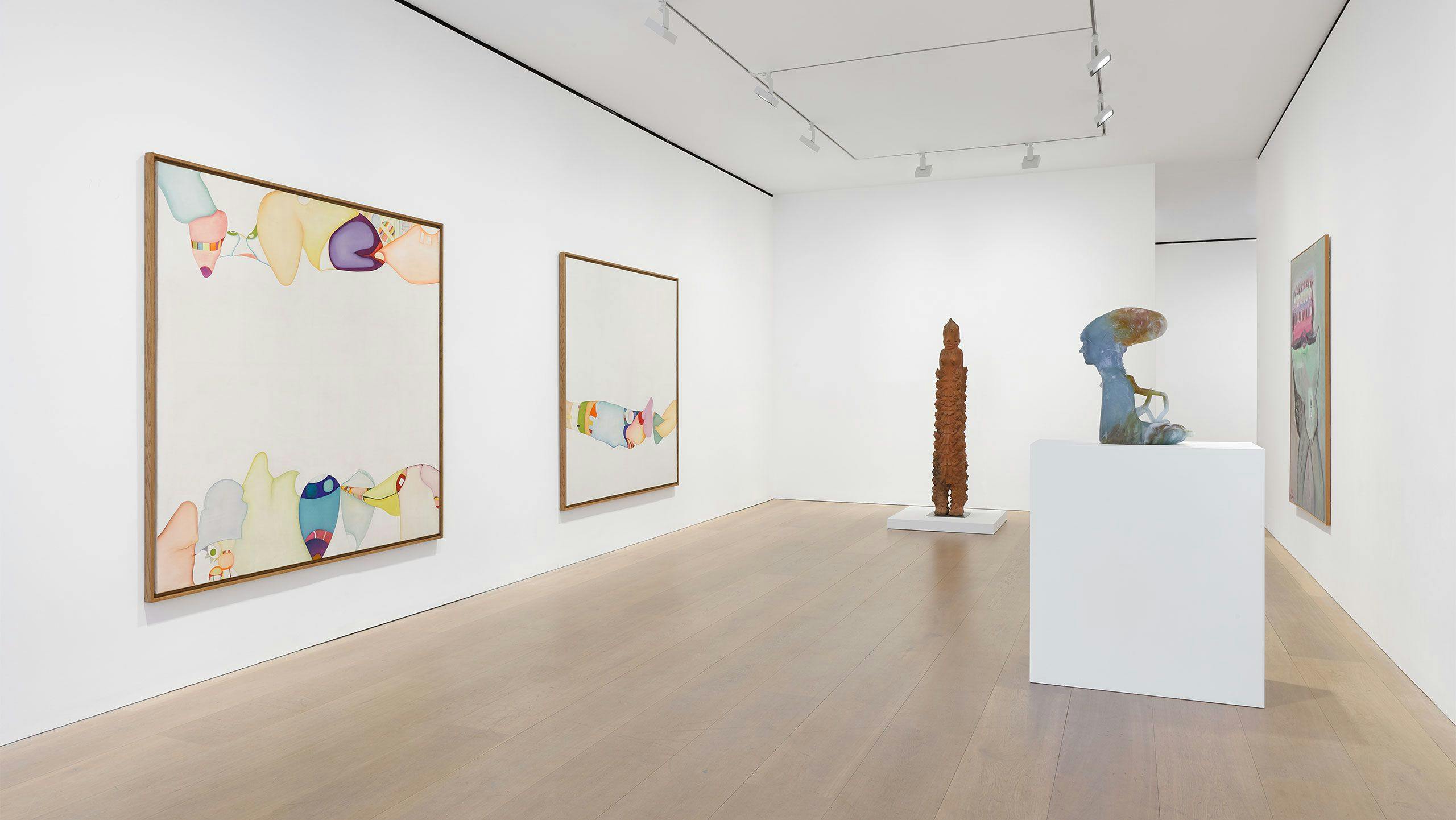 Installation view of Vessels at David Zwirner, London dated 2022