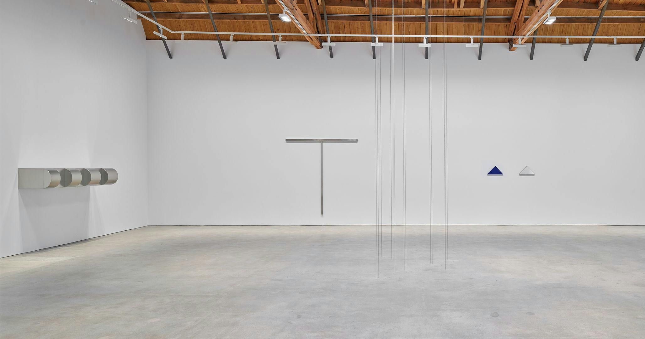 An Installation view, Flavin, Judd, Kawara, LeWitt, Palermo, Ryman, Sandback, Serra, David Zwirner, Los Angeles, dated 2024