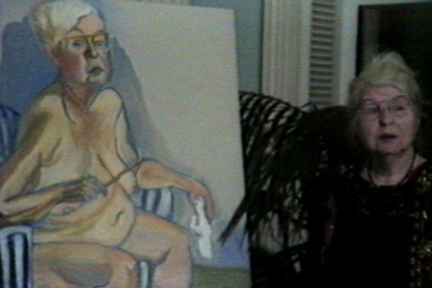 A still from the film A Portrait of a Painter by Michel Auder, dated 2007.