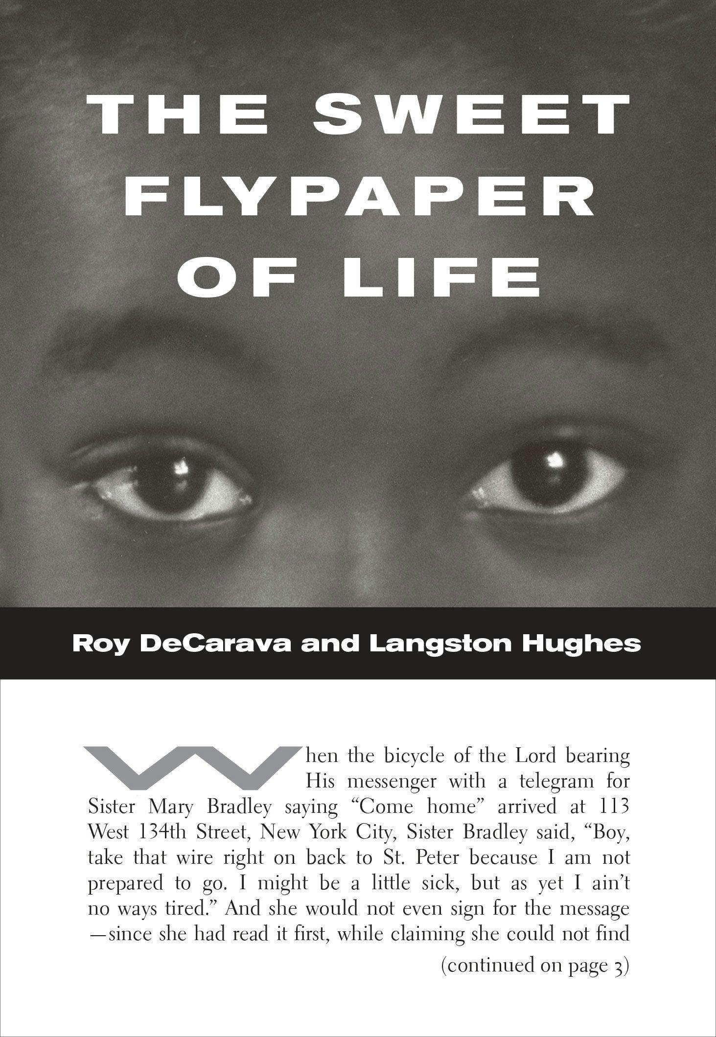 The cover of a book, titled The Sweet Flypaper of Life.