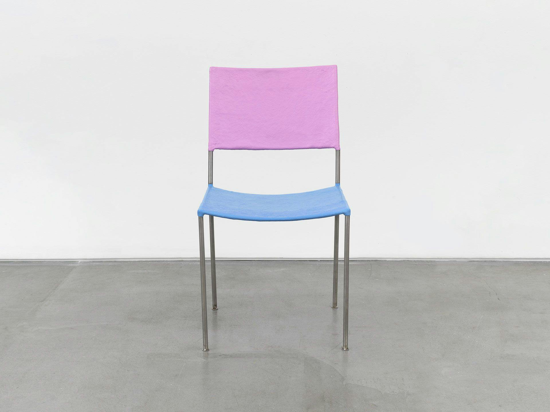 A furniture work by Franz West, titled Künstlerstuhl (Artist's Chair), dated 2006/2015