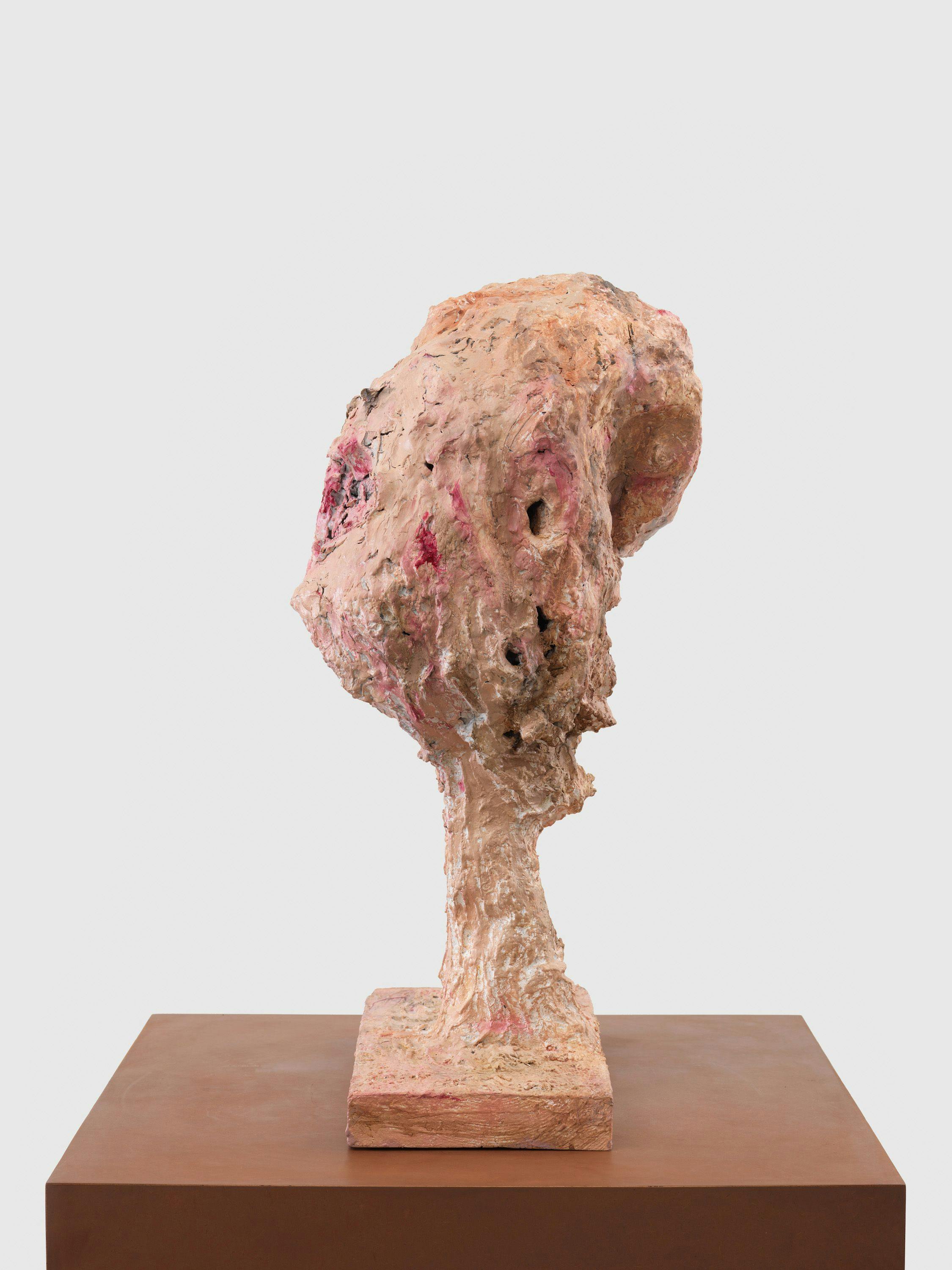 A detail from a sculpture by Huma Bhabha, titled Soft Touch, dated 2021.