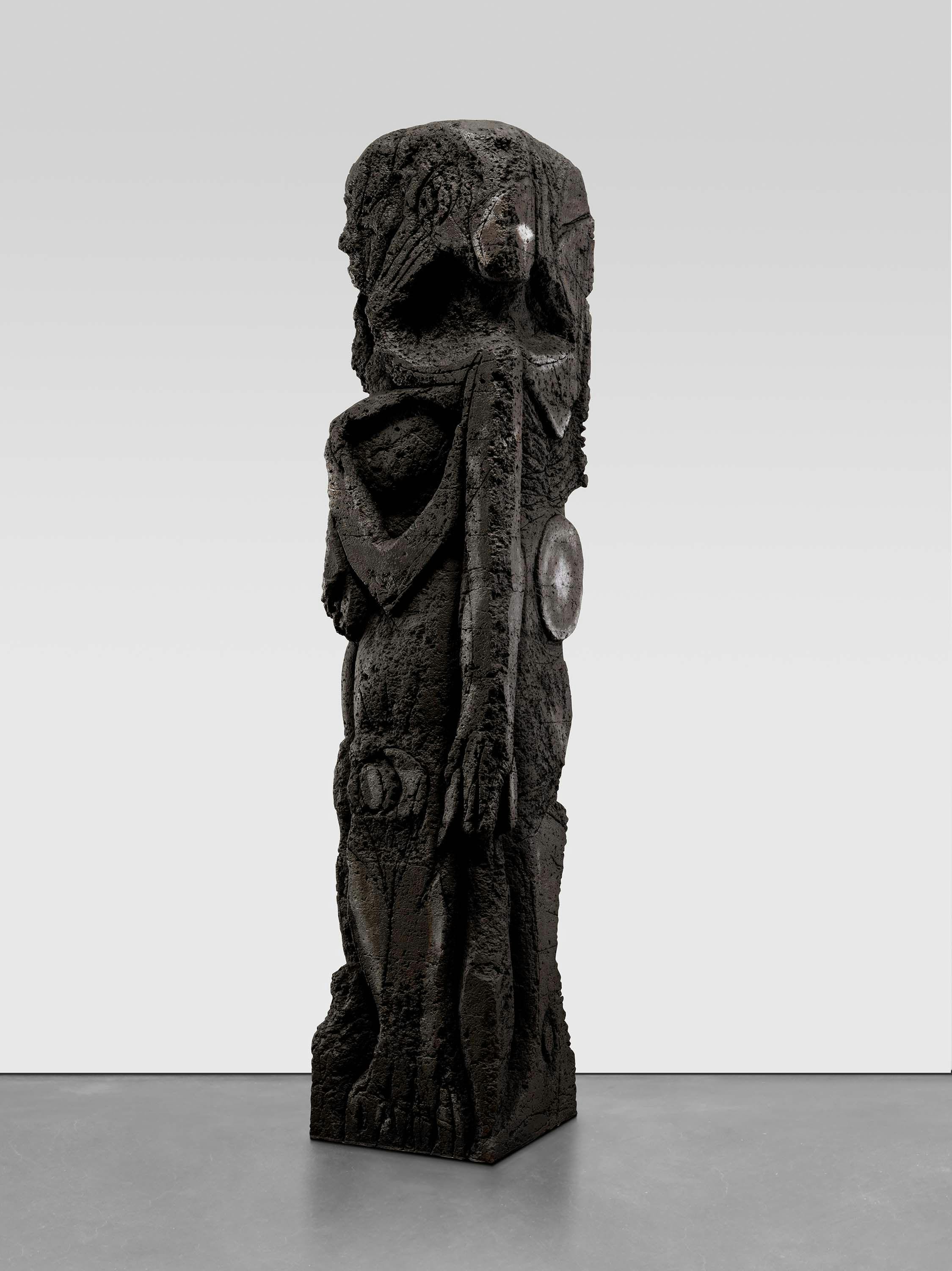 A sculpture by Huma Bhabha, titled Maybe Nothing Maybe Everything, dated 2024.