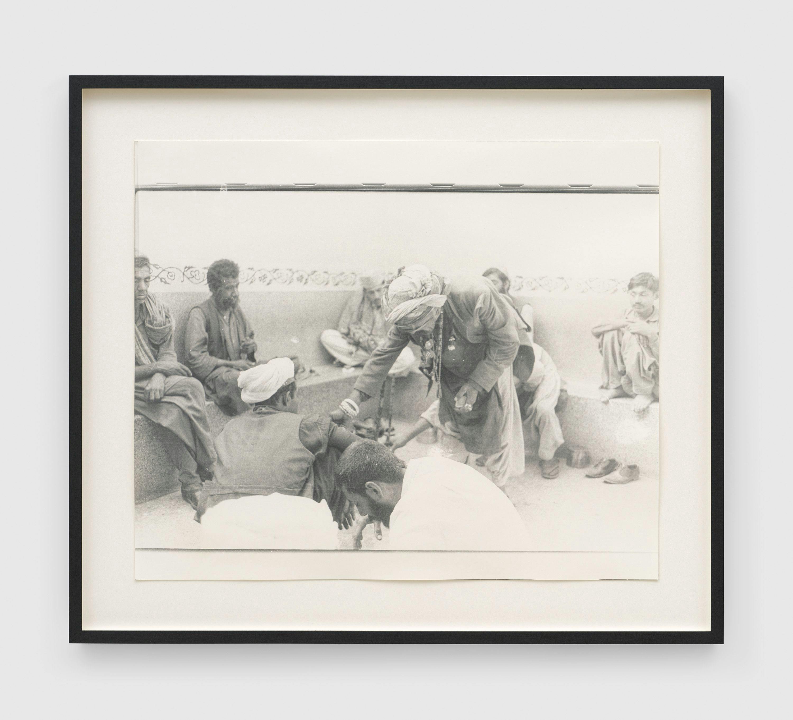 A part of an artwork installation by Sigmar Polke titled Quetta, dated 1974