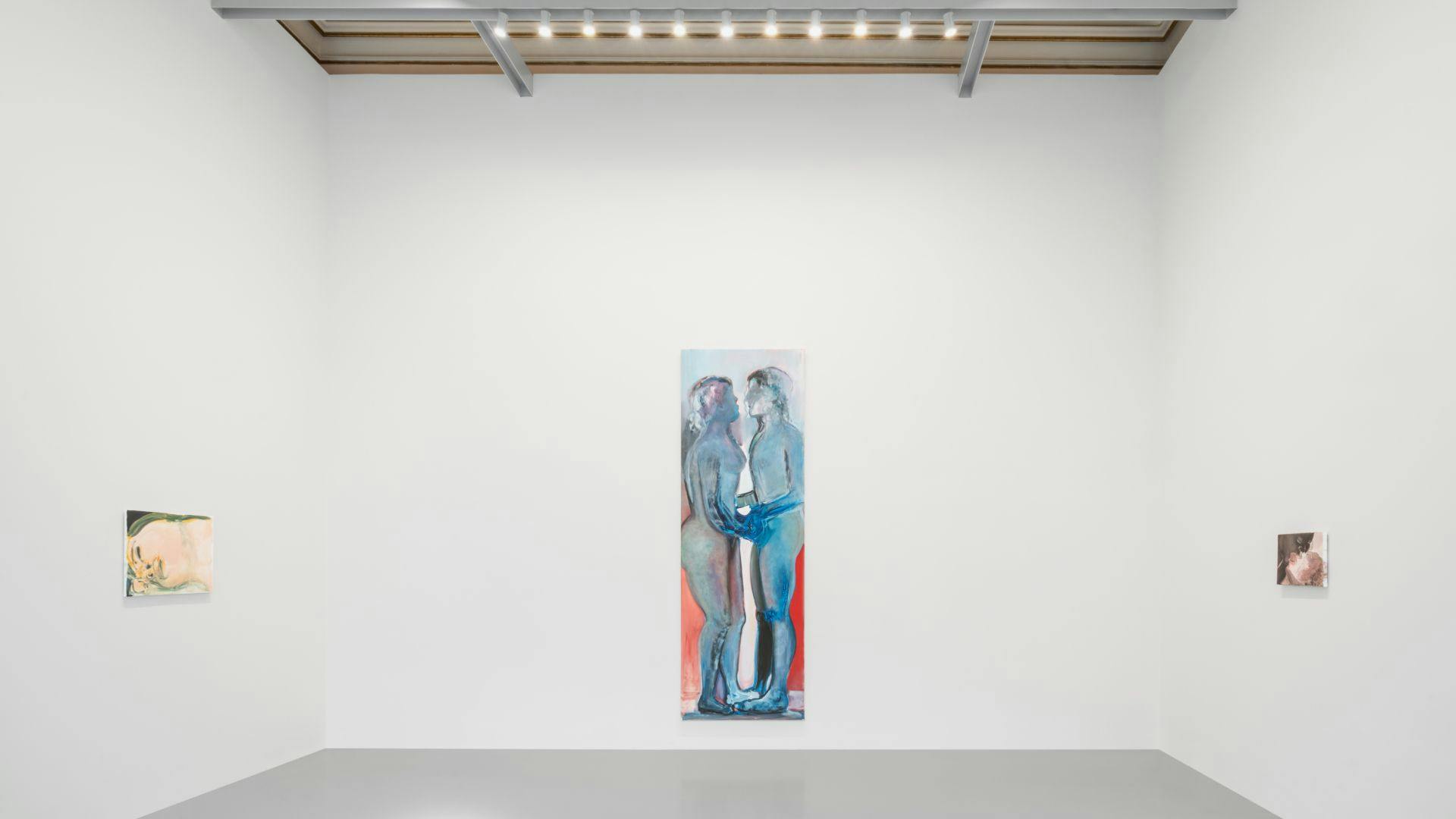 Installation view of the exhibition, Marlene Dumas. open-end, at Palazzo Grassi in Venice, dated 2022.