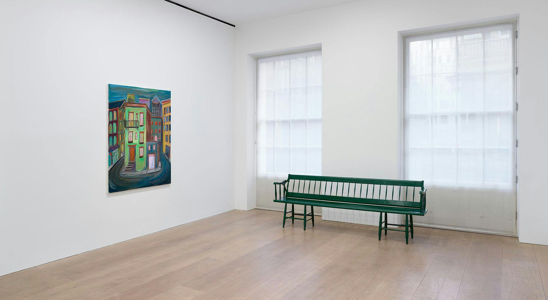 An installation view of the exhibition Josh Smith: Spectre at David Zwirner London, in 2020.