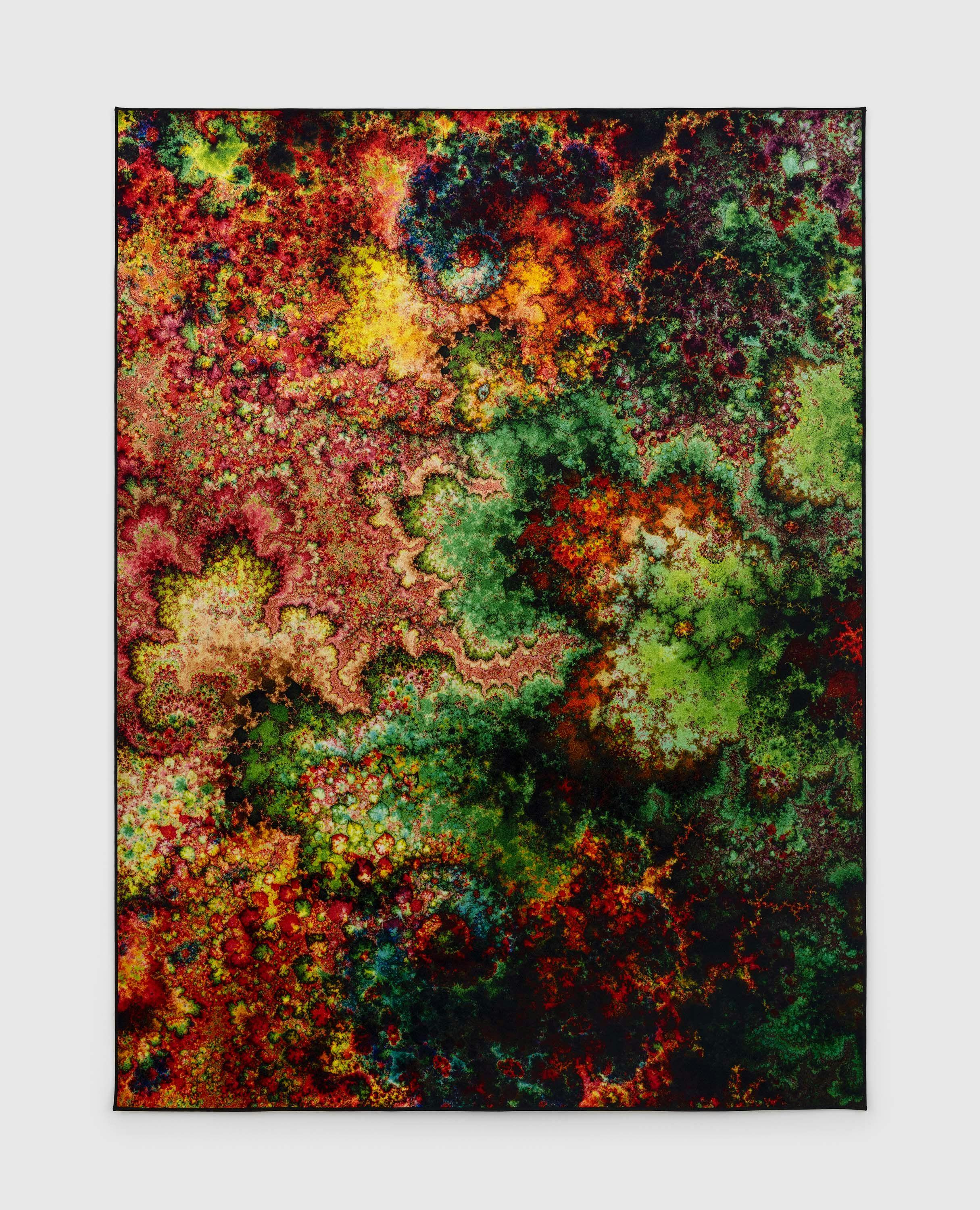 A Colaris on velour carpet by Thomas Ruff, titled d.o.pe.05 I, dated 2022.