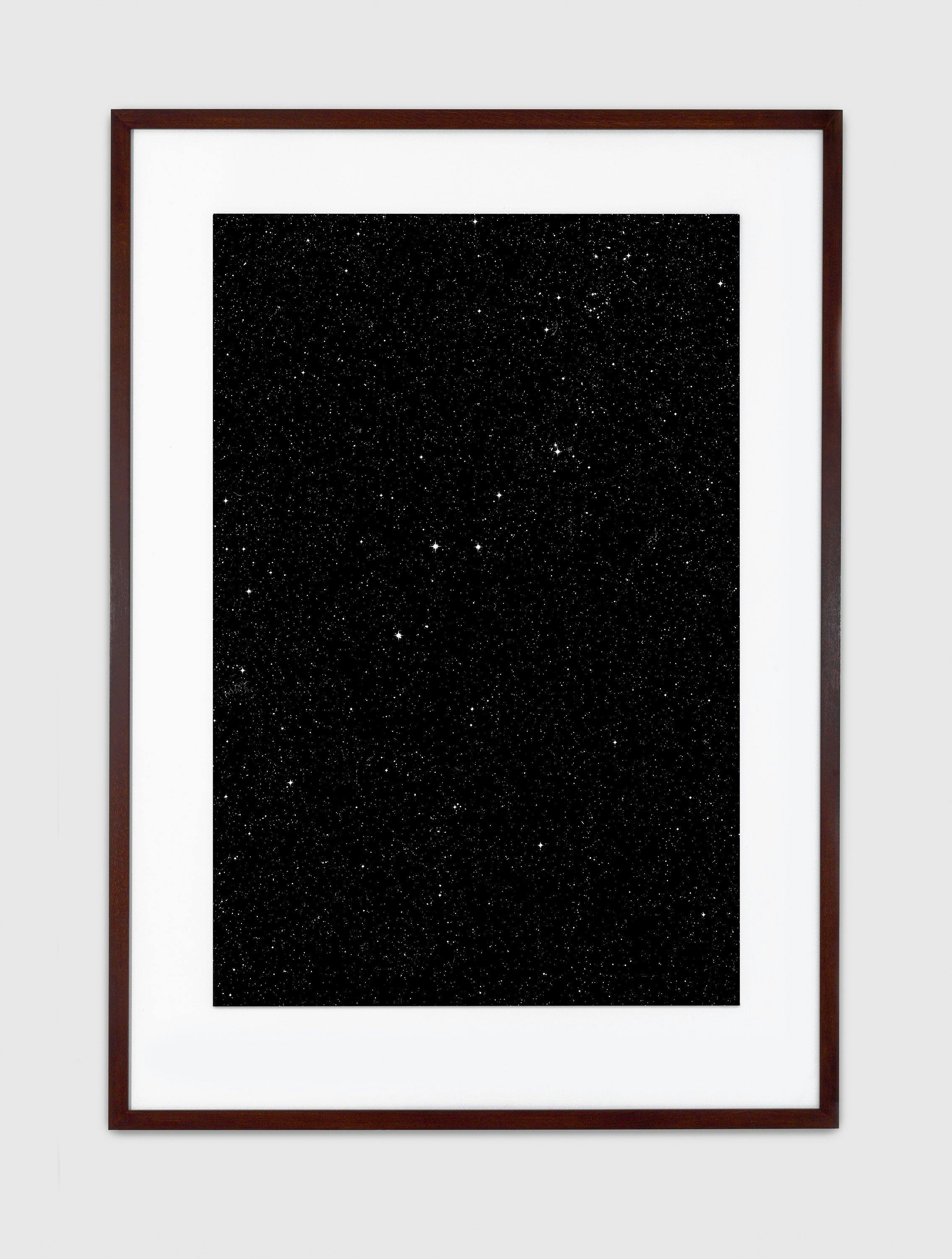 A chromogenic print with Diasec by Thomas Ruff, titled Stern 20h 54m/-55°, dated 1990.