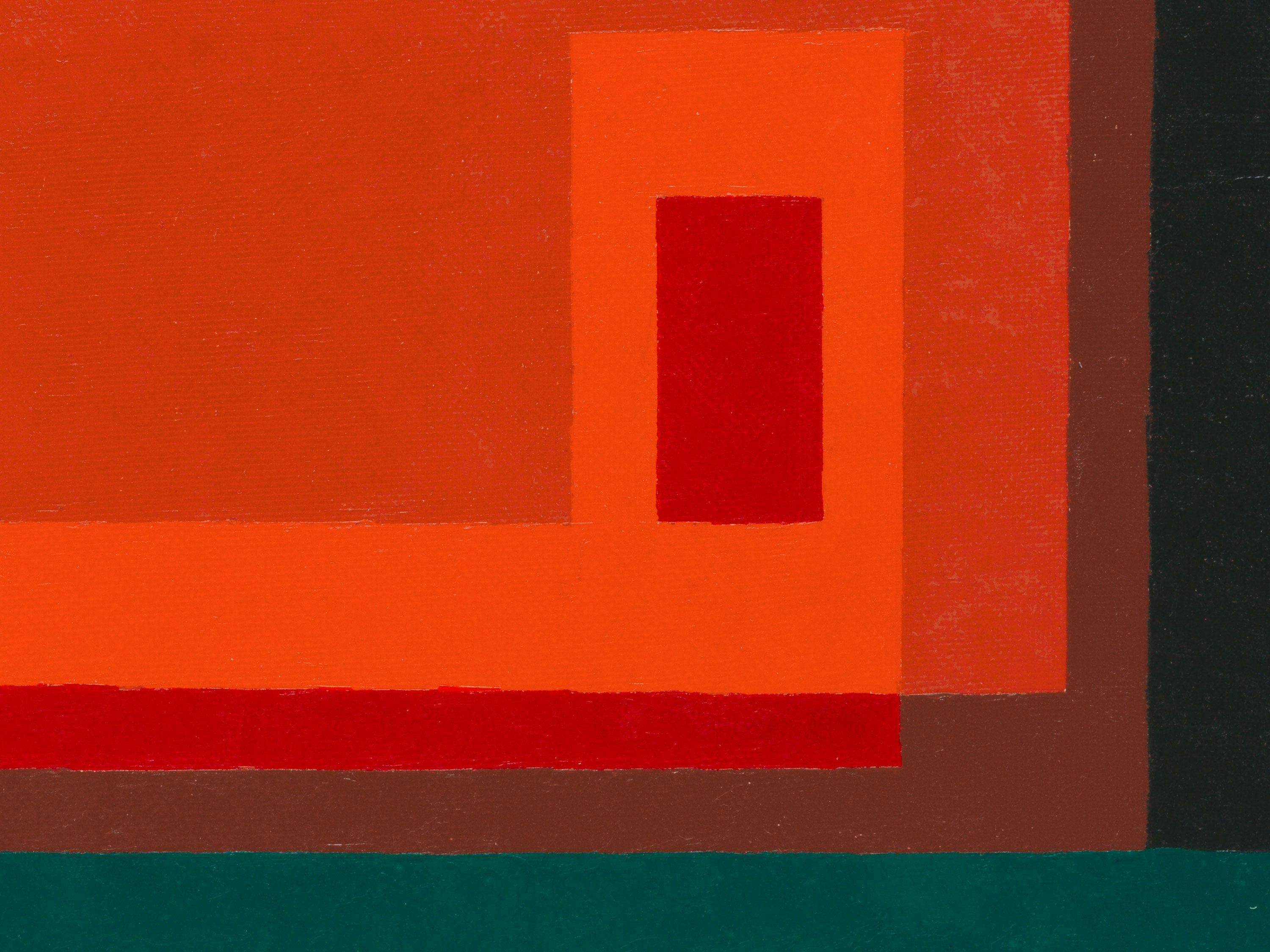 A detail from a painting by Josef Albers, titled On the Other Side, dated 1952.