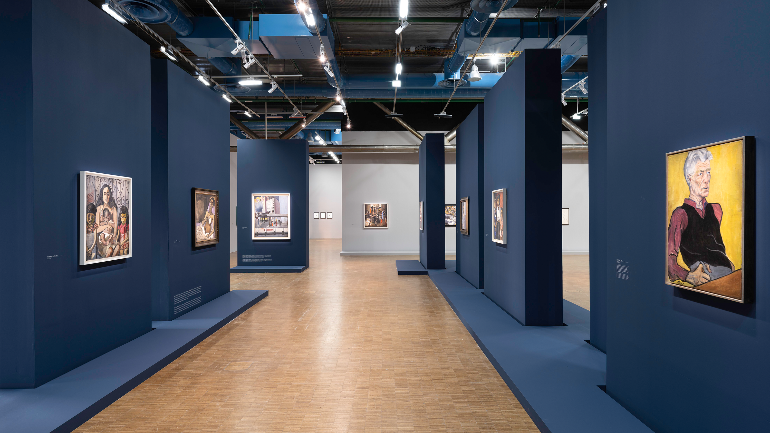 An installation view of Alice Neel: An Engaged Eye, Centre Pompidou, 2022