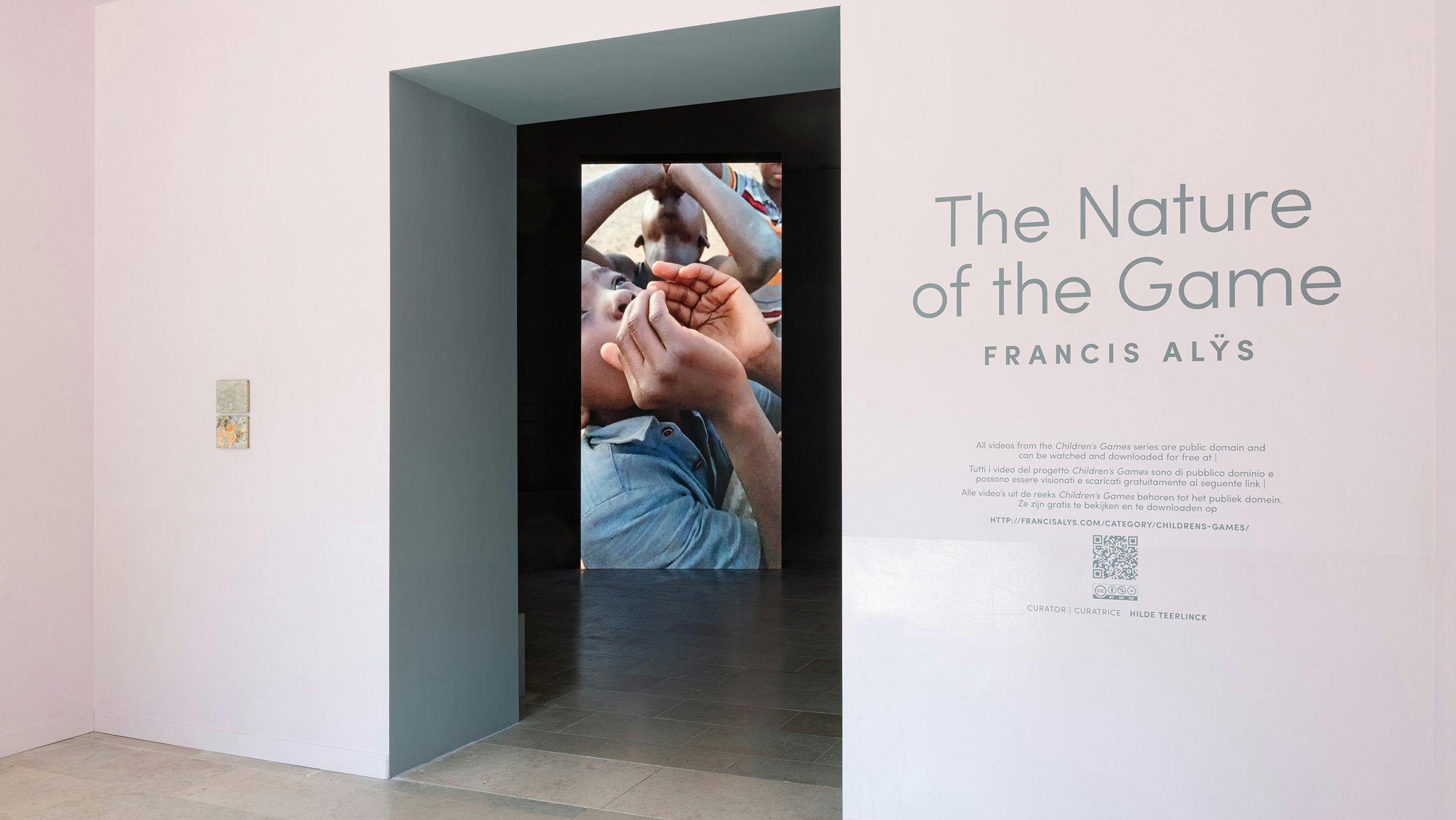 Installation view of the exhibition Francis Alÿs: The Nature of the Game at the Belgian Pavilion, 59th International Art Exhibition – La Biennale di Venezia, dated 2022