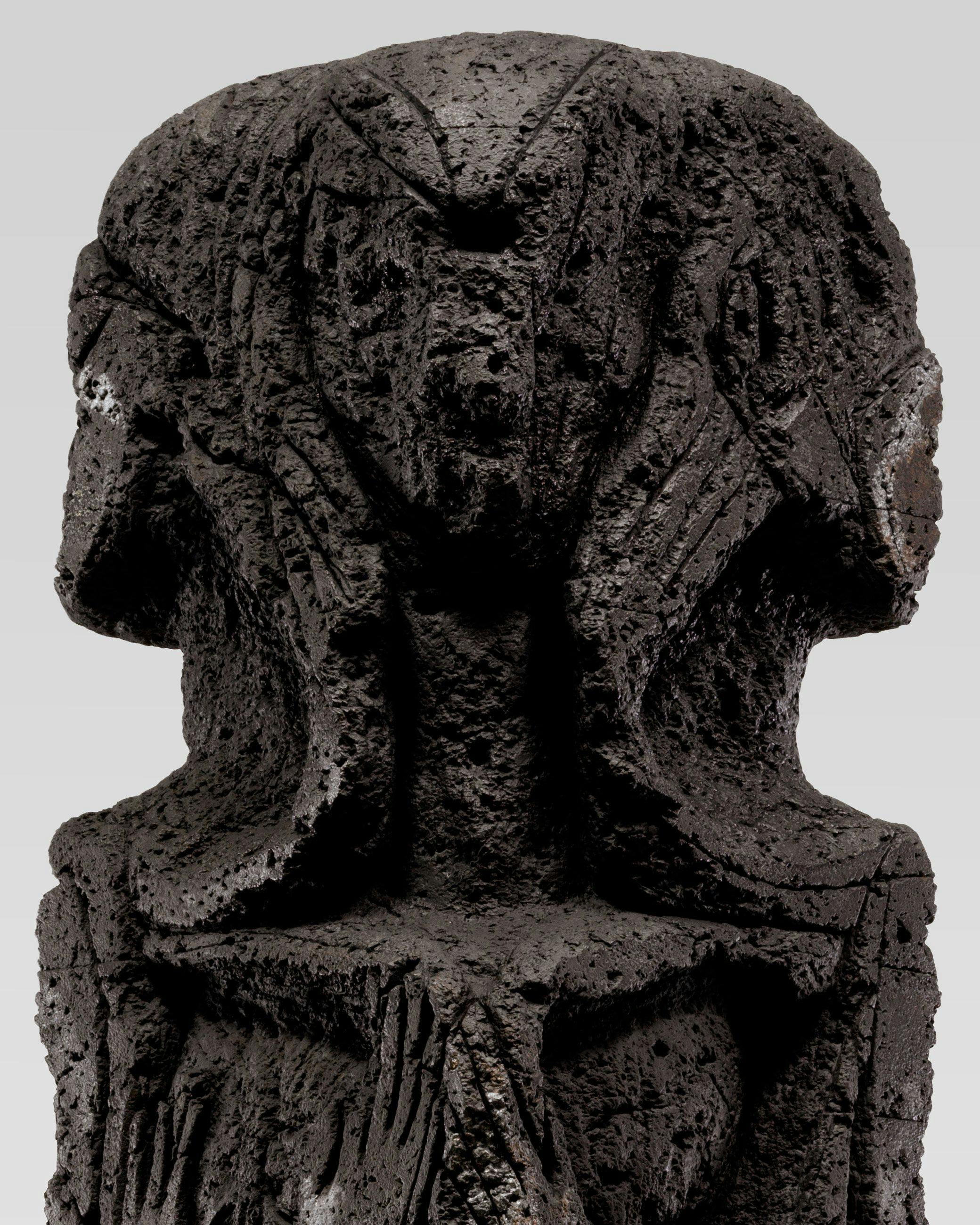 A detail from a sculpture by Huma Bhabha, titled Maybe Nothing Maybe Everything, dated 2024.