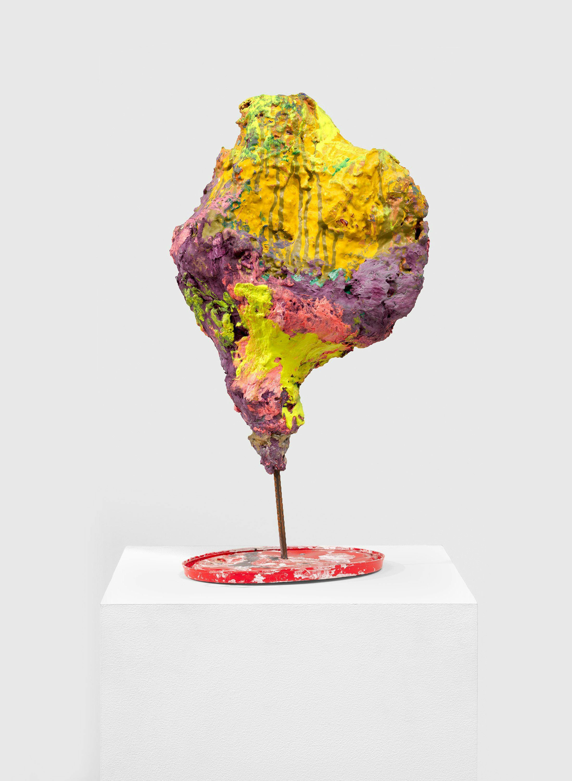 An untitled sculpture by Franz West, dated 1998.