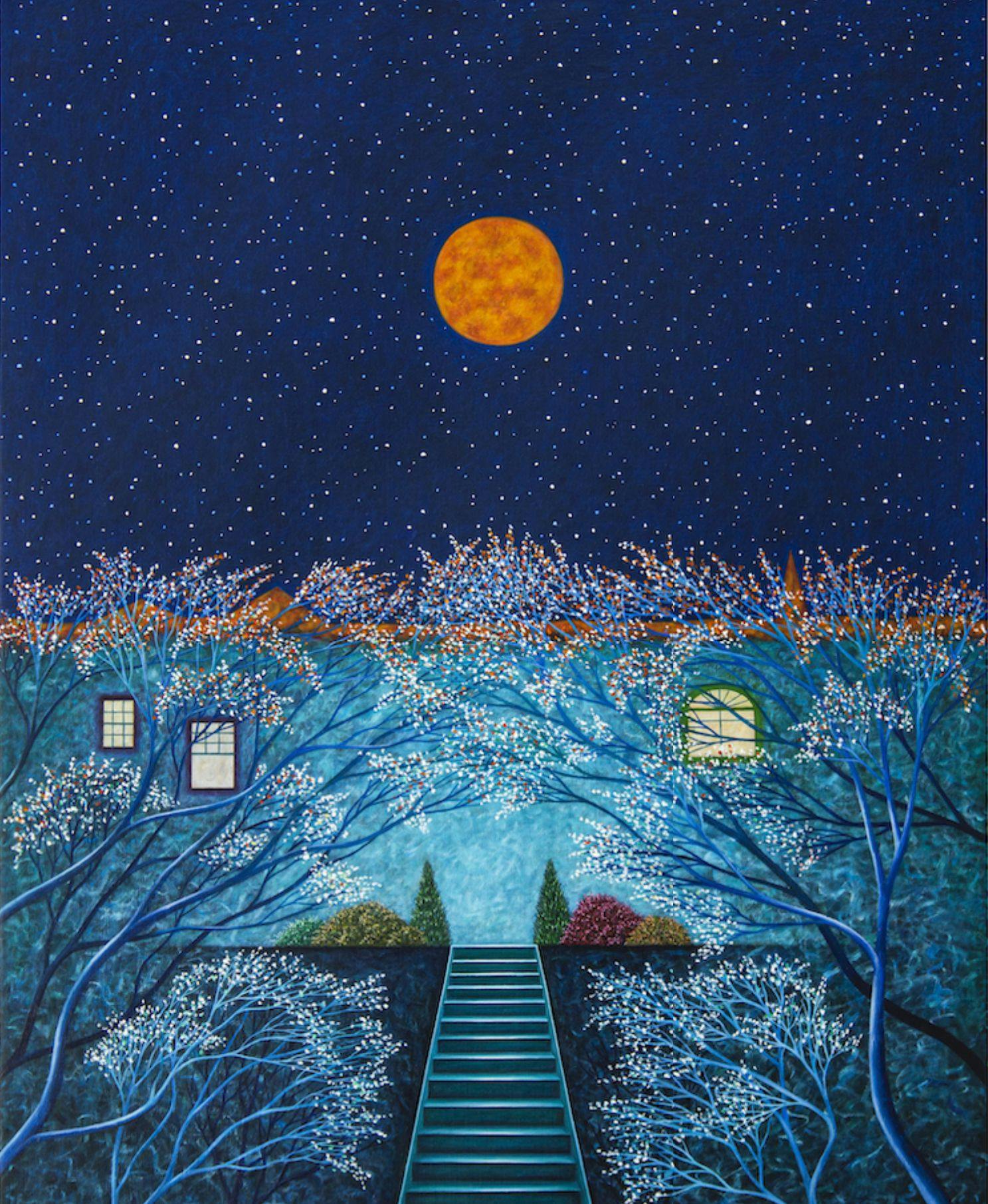 An artwork by Scott Kahn, titled For Matthew, Spring Moon, dated 2020