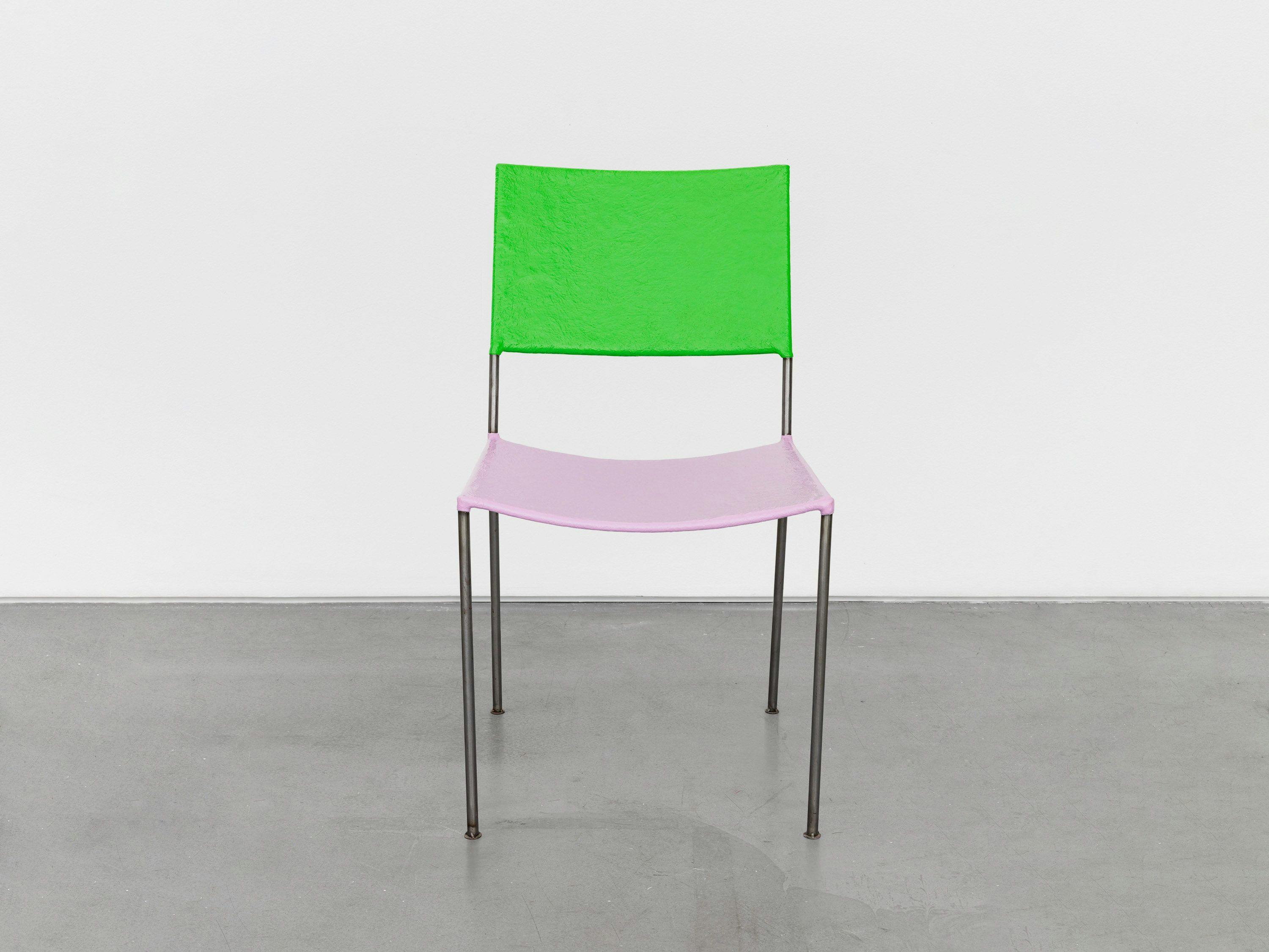 Furniture by Franz West, titled Künstlerstuhl (Artist's Chair), dated 2006.