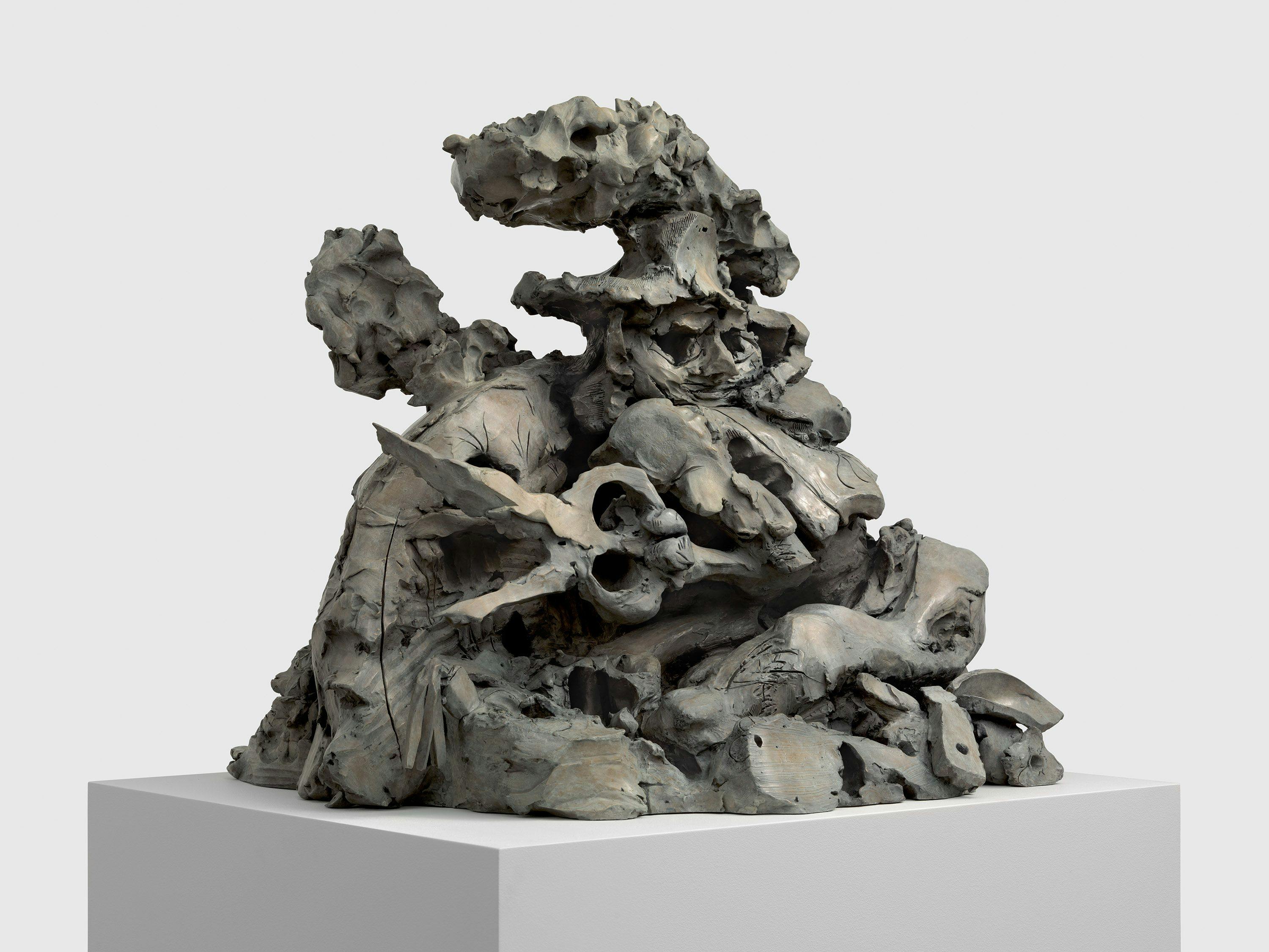 A sculpture by Dana Schutz, titled The Gardener, dated 2021.