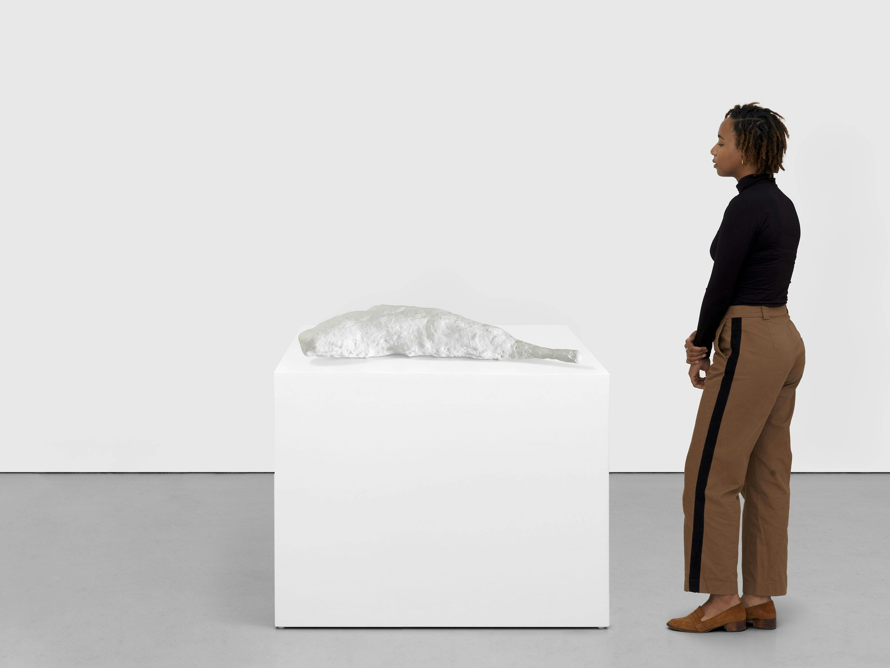 An untitled sculpture by Franz West, dated 1989.