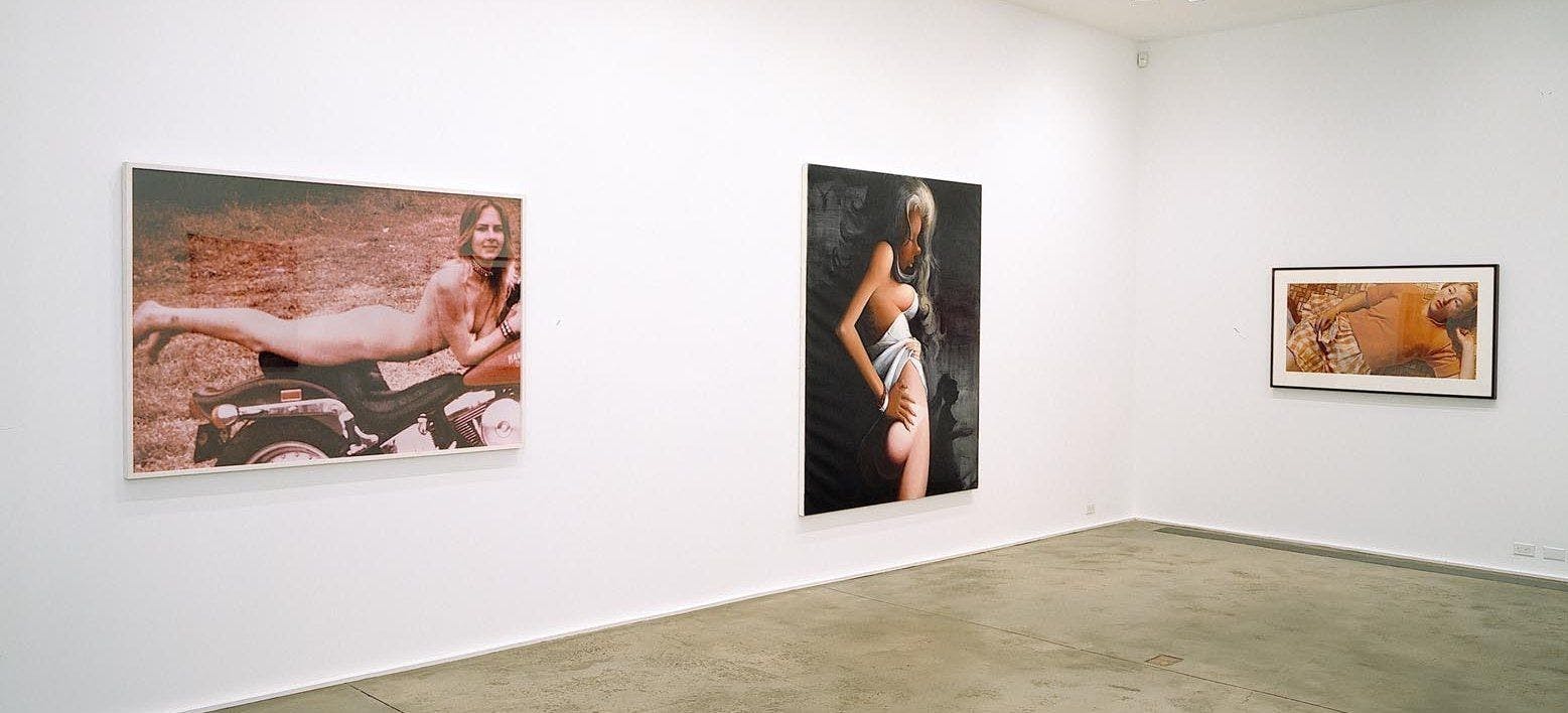 An installation view of the exhibition Girls on Film, at David Zwirner New York, dated 2005