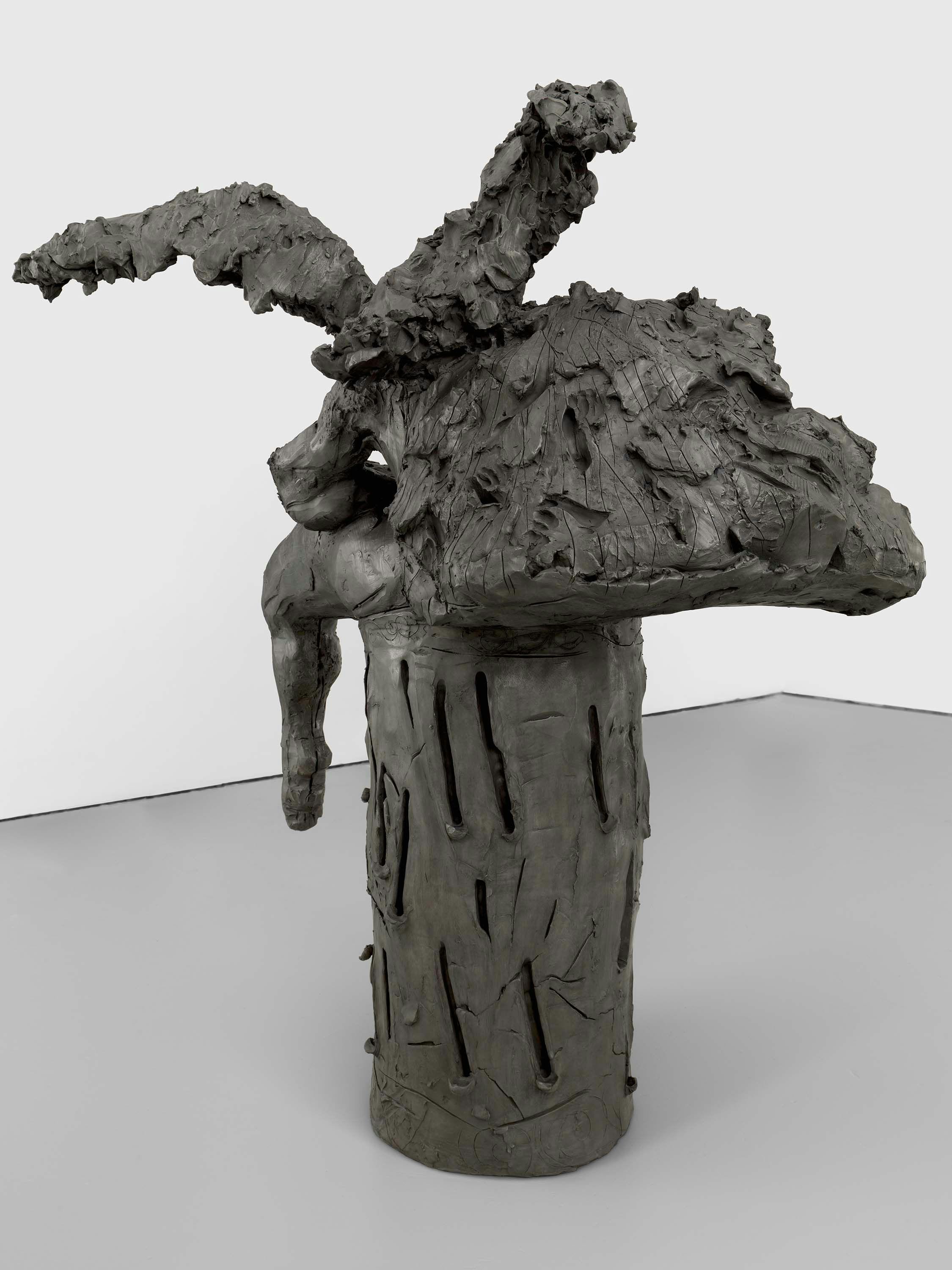 A sculpture by Dana Schutz, titled Odalisque, dated 2022.