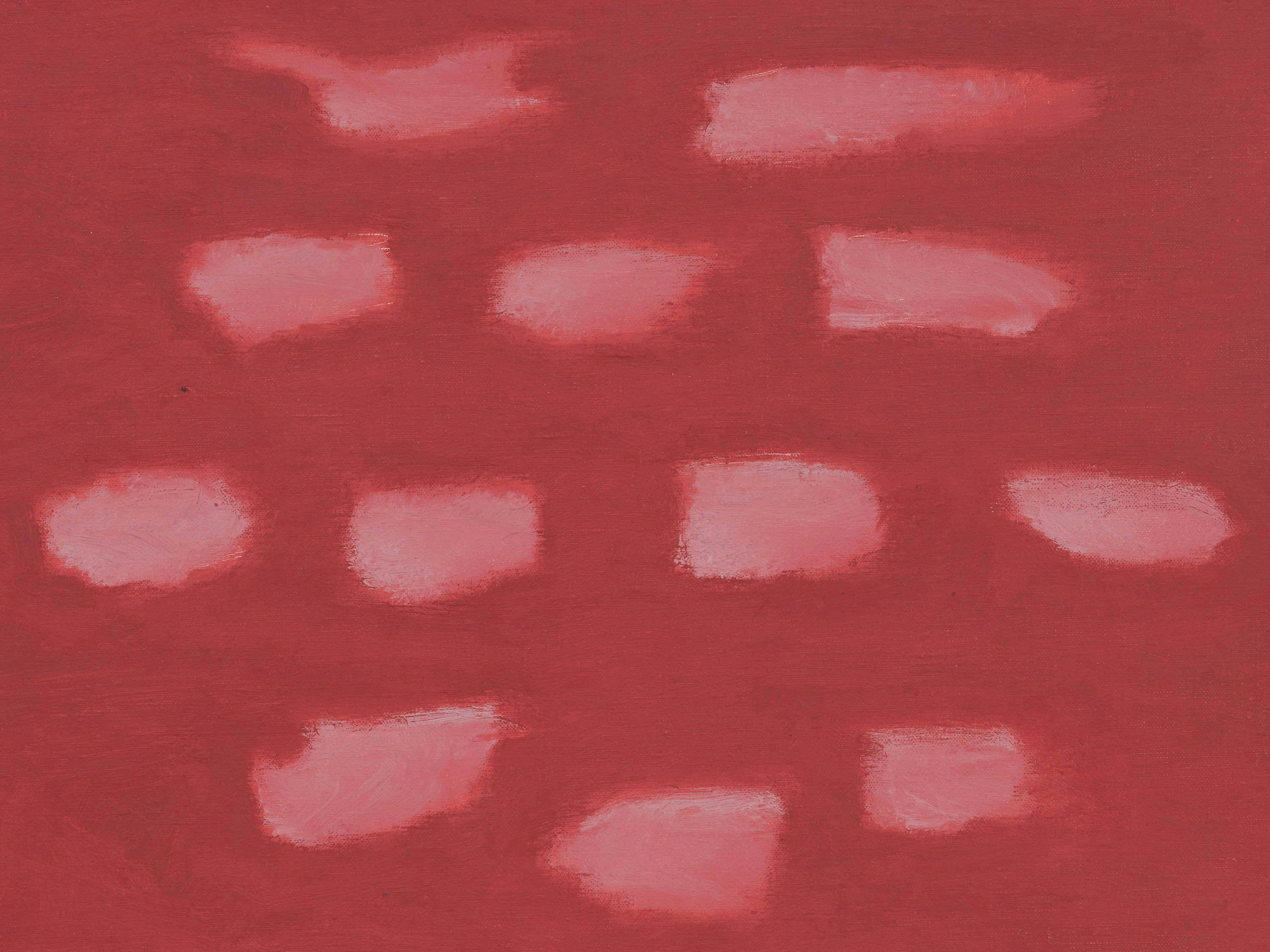 A detail from a painting by Raoul De Keyser, called Untitled (Blurs), dated 1995.