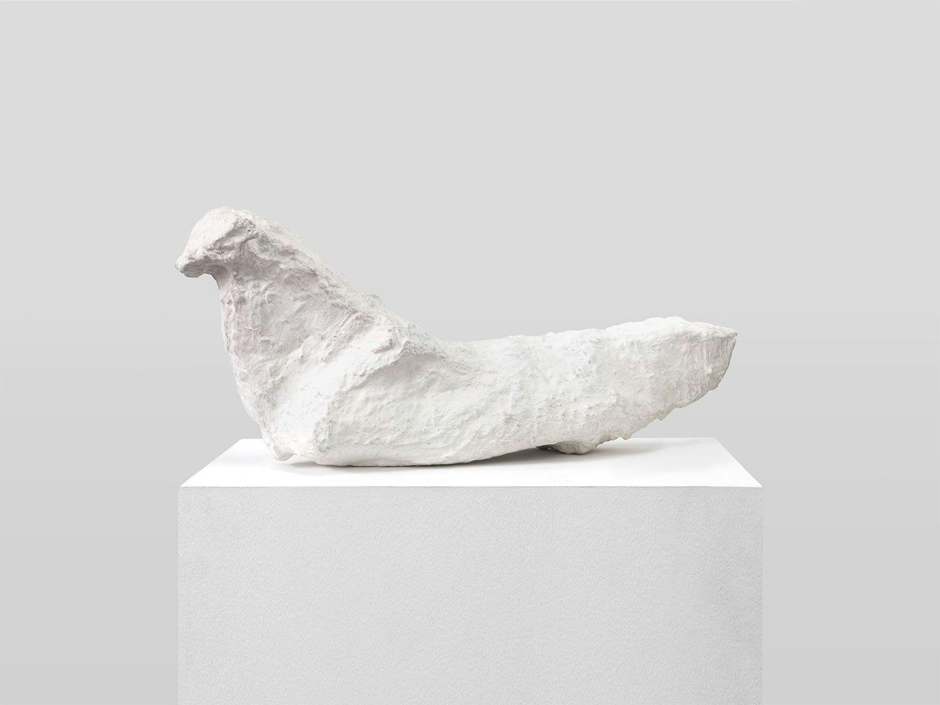 A mixed media sculpture by Franz West, titled BI 11, dated 1990.