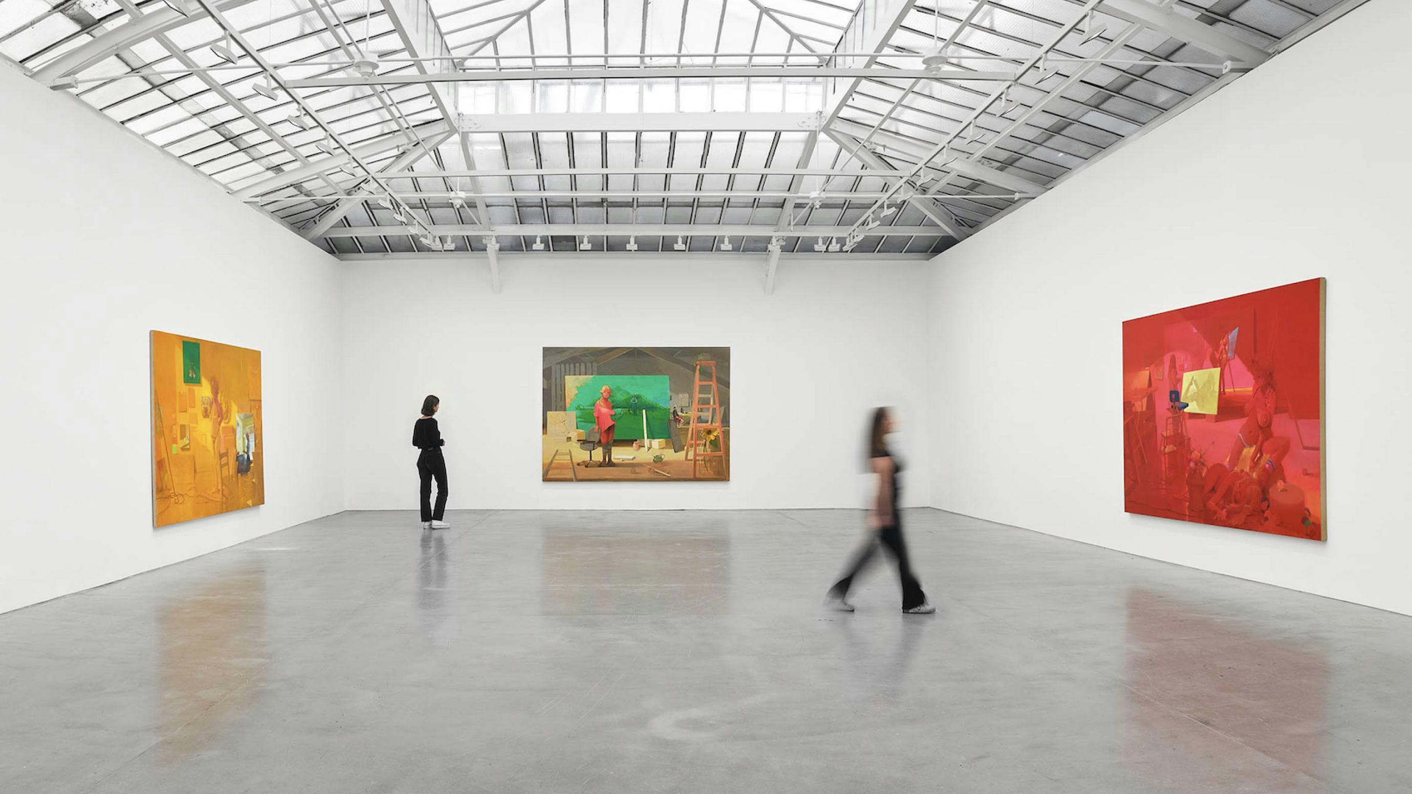 An Installation view of Lisa Yuskavage: Rendez-Vous, David Zwirner Paris in 2023
