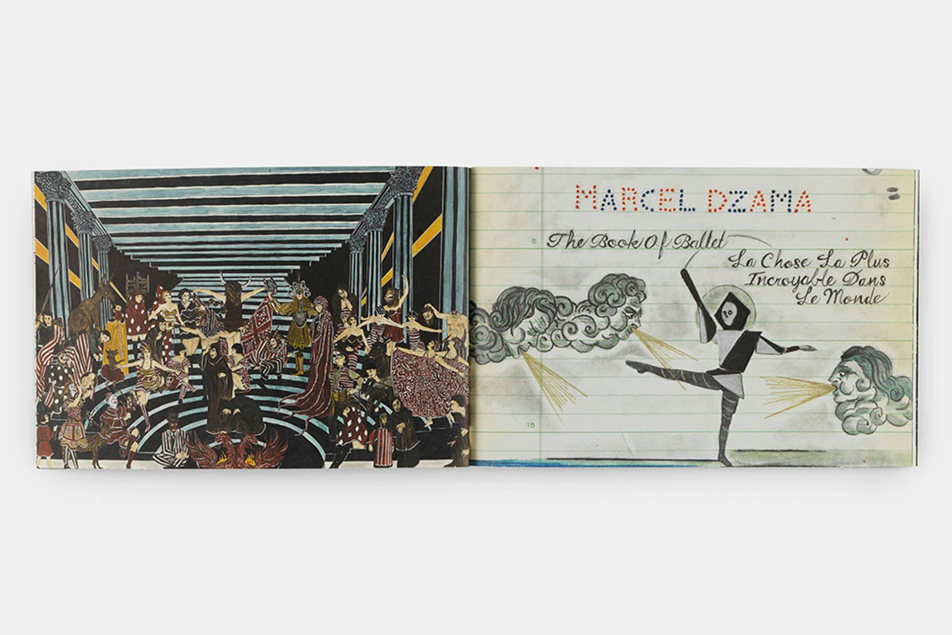 A photograph of Marcel Dzama's Book of Ballet.