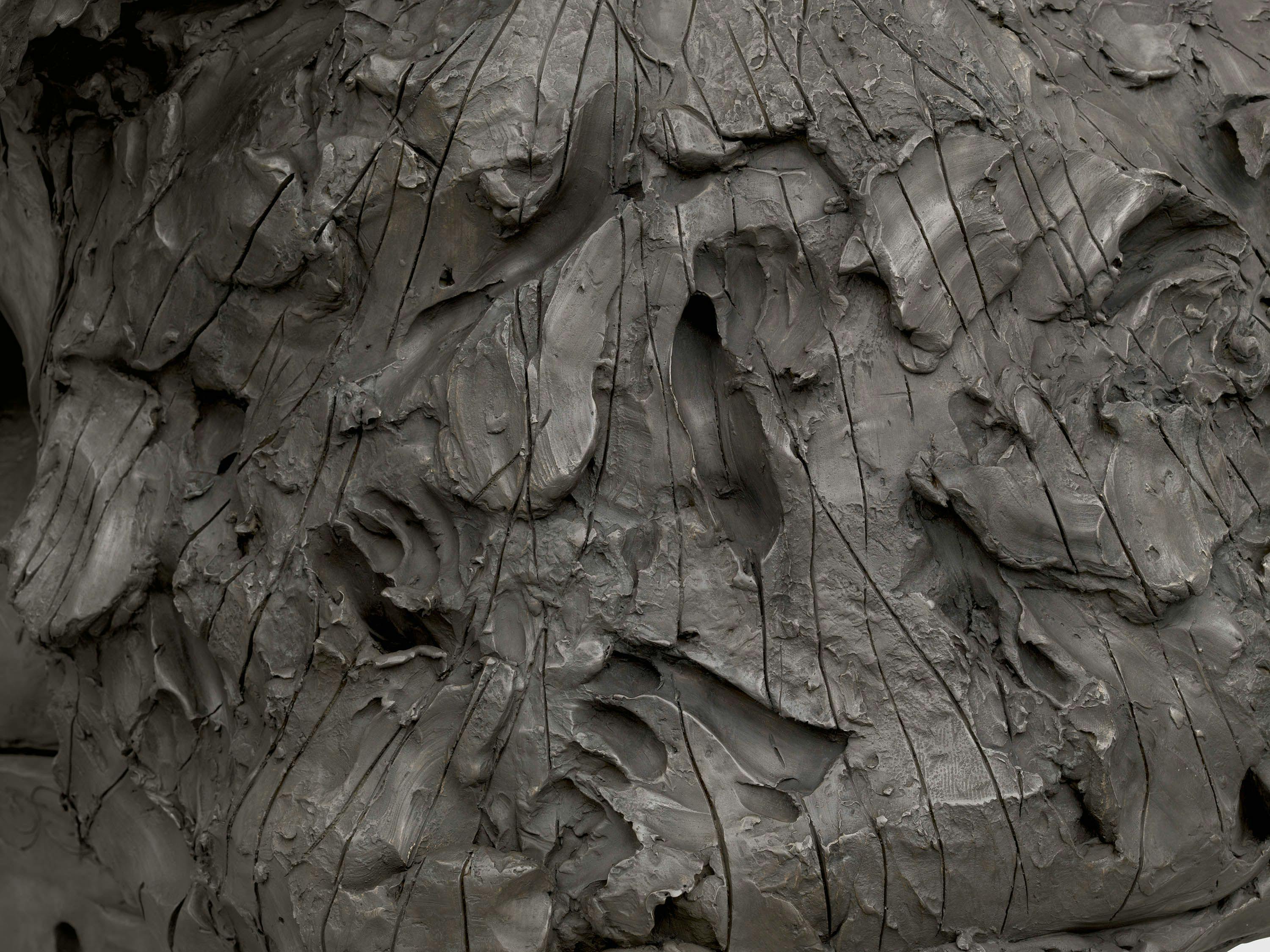 A detail from a sculpture by Dana Schutz, titled Odalisque, dated 2022.