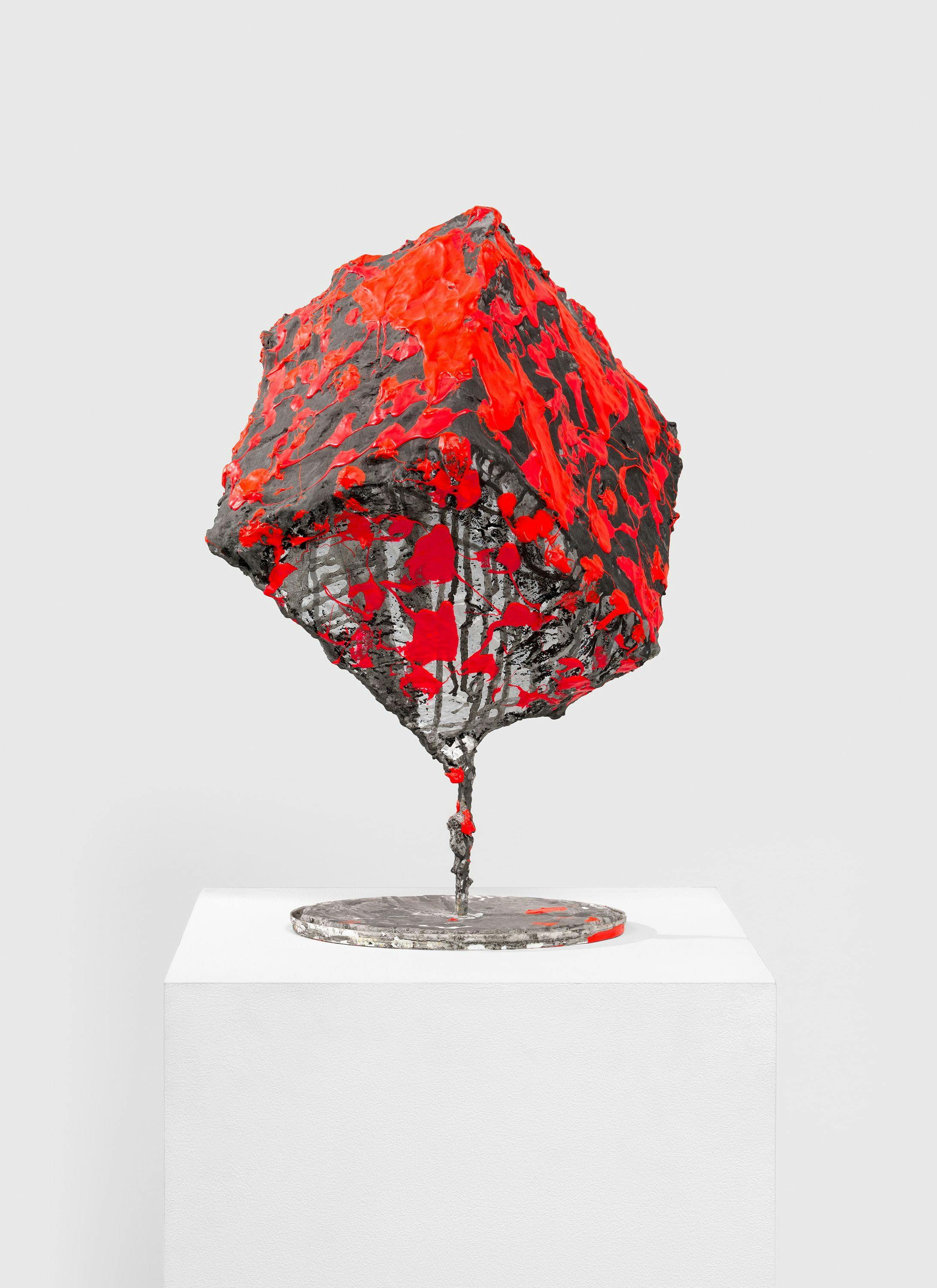 An untitled sculpture by Franz West, dated 1997.