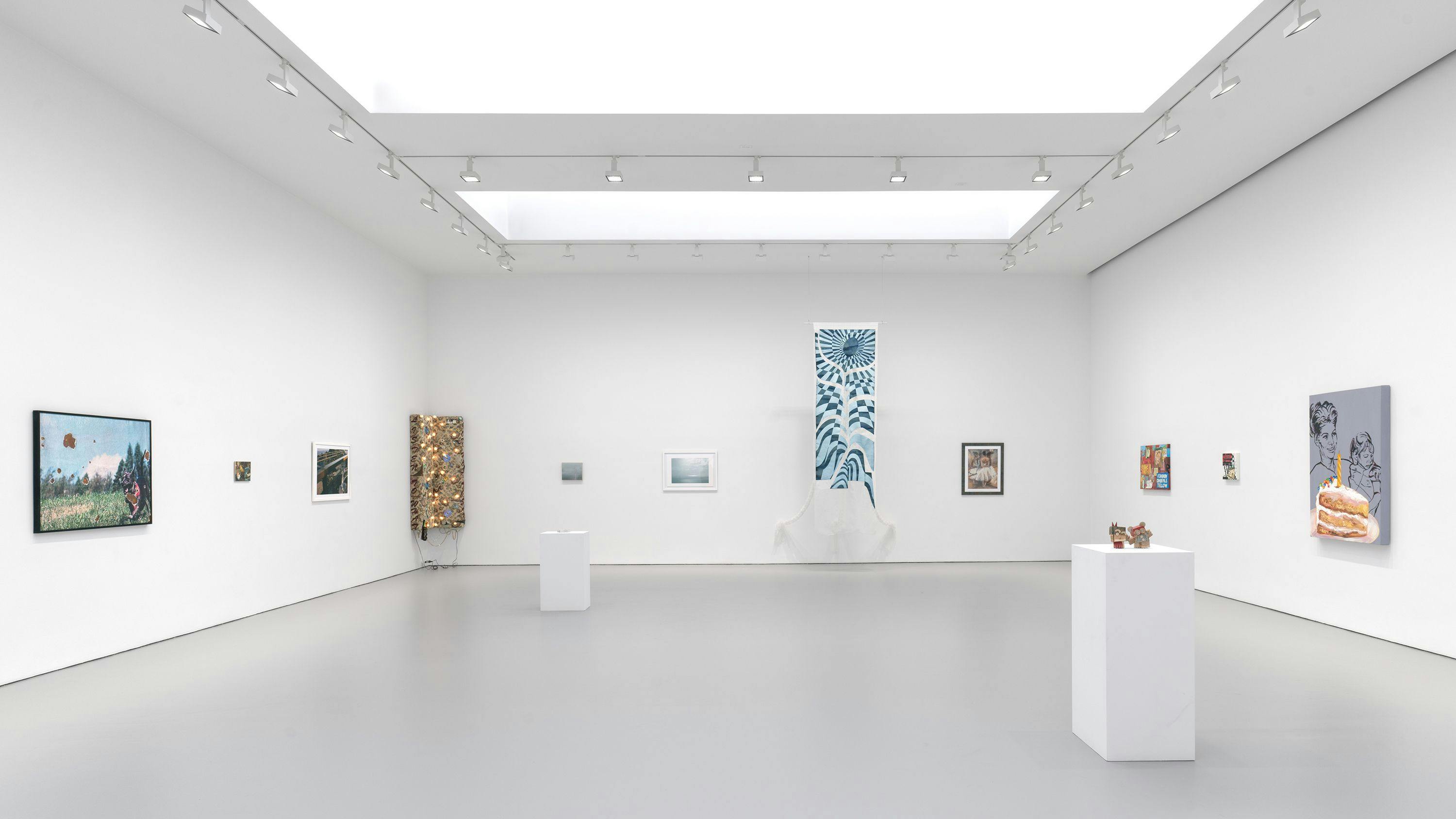 An installation view of the exhibition, After-Hours: People Who Work Here, at David Zwirner in New York, dated 2024.
