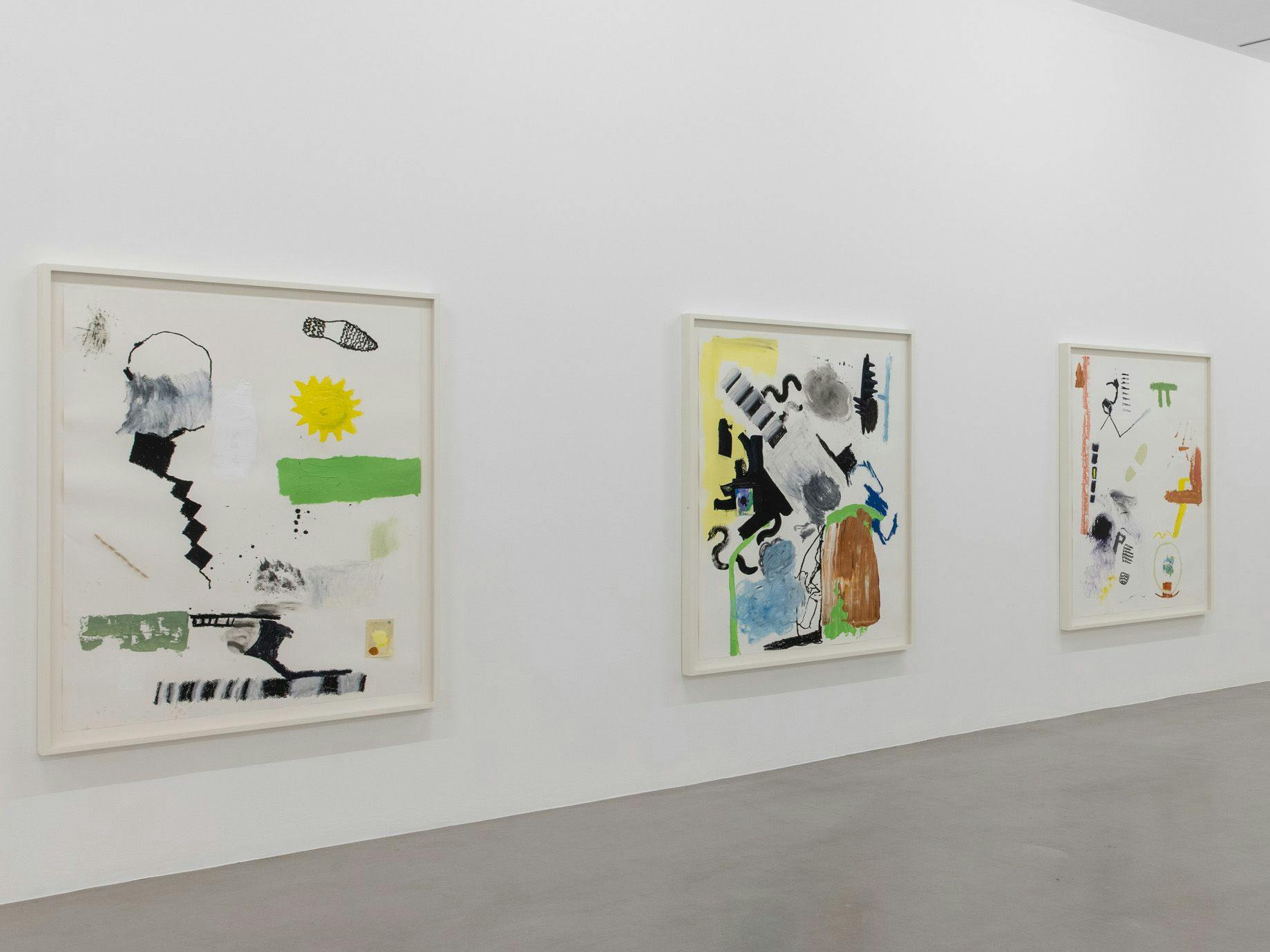 An installation view of the exhibition, Walter Price: Pearl Lines, at Camden Art Centre in London, dated 2021.