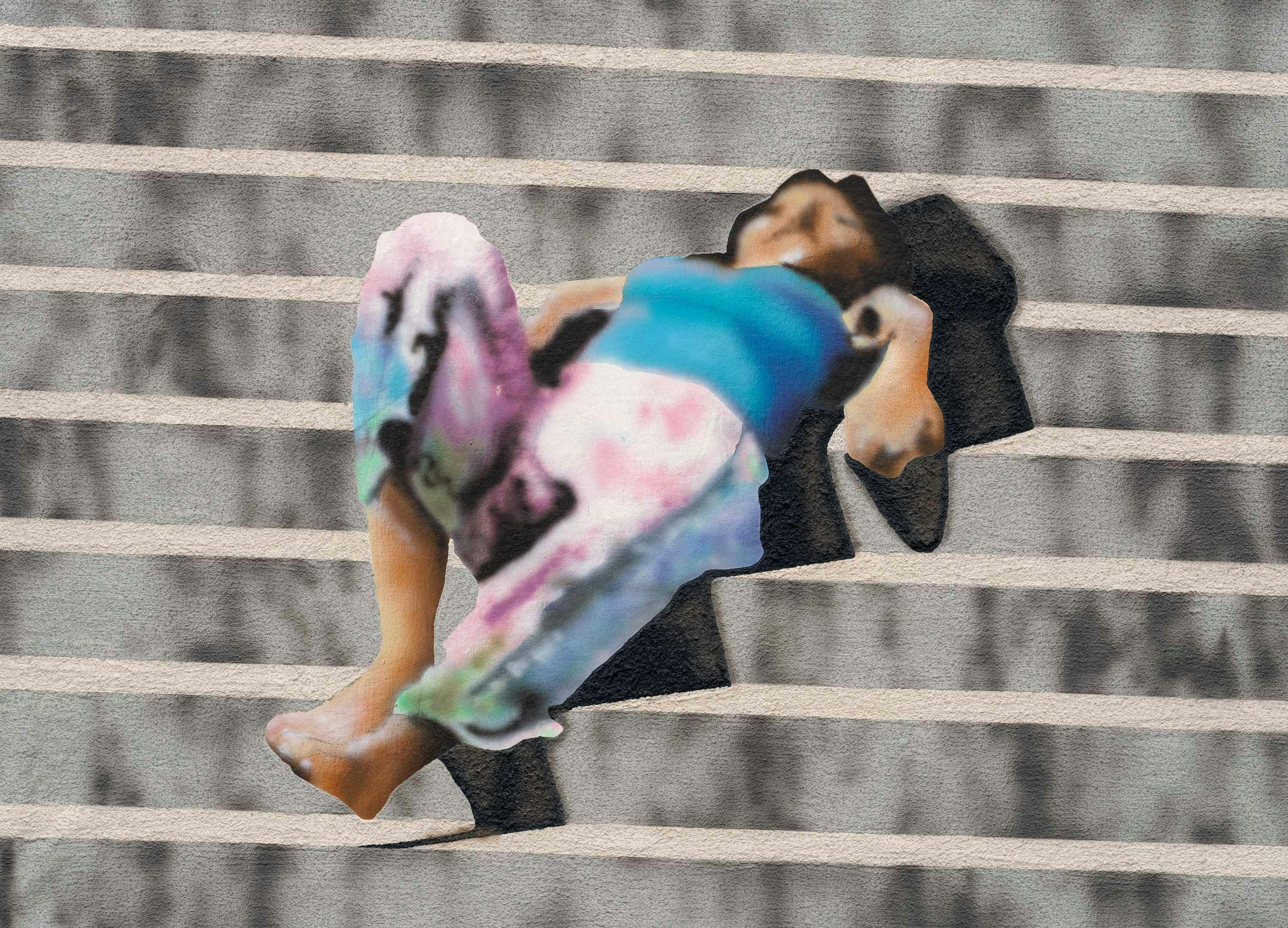 A detail from a painting by Alex Swisher, titled April Languor, dated 2022.