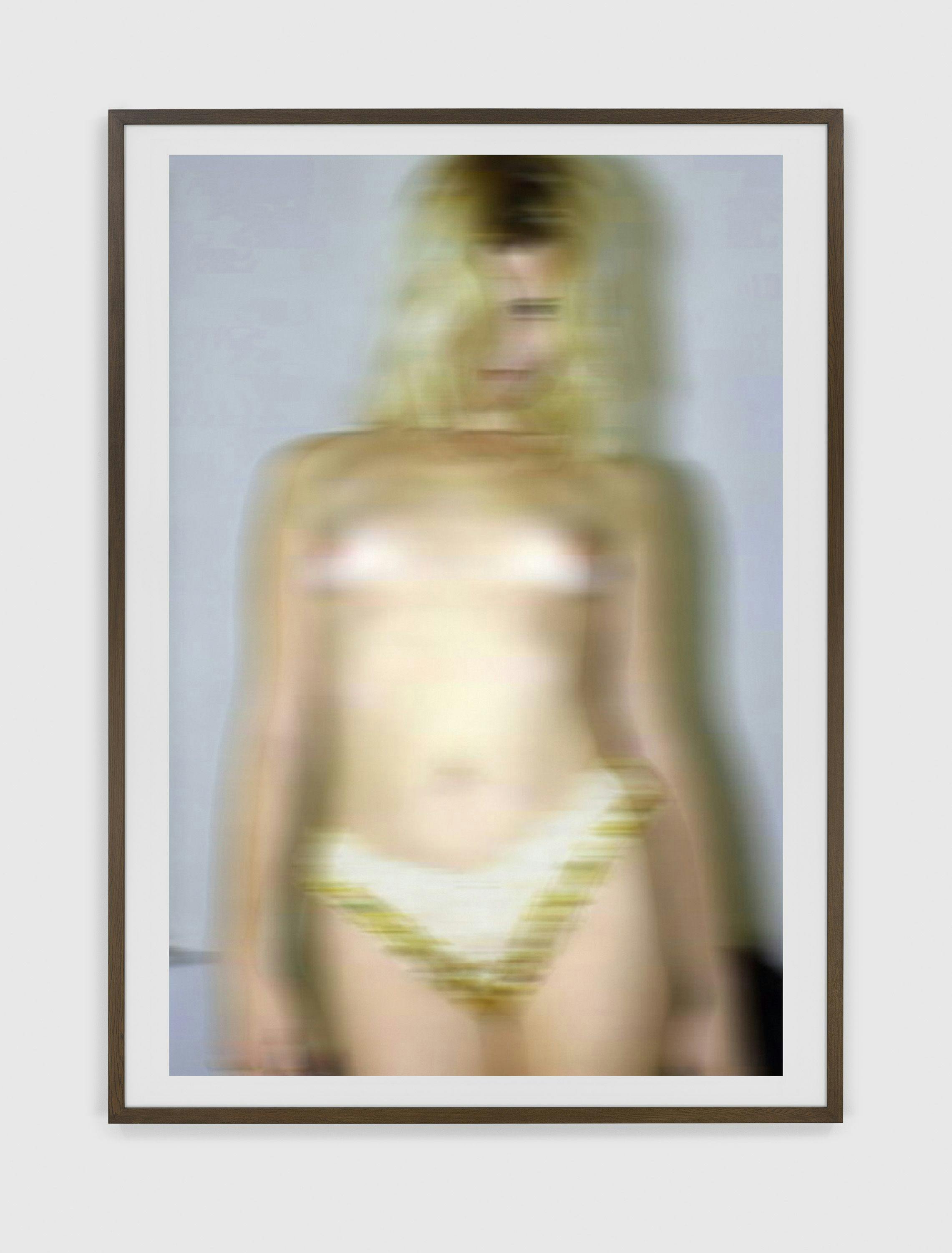 A chromogenic print by Thomas Ruff titled nudes yv16, dated 2000.