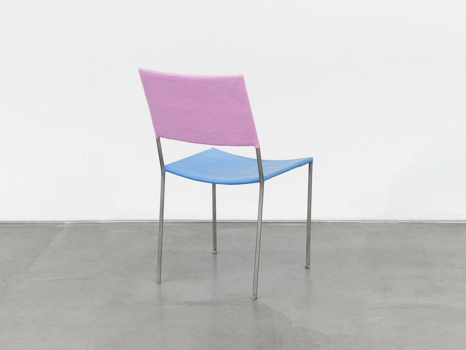 A furniture work by Franz West, titled Künstlerstuhl (Artist's Chair), dated 2006/2015