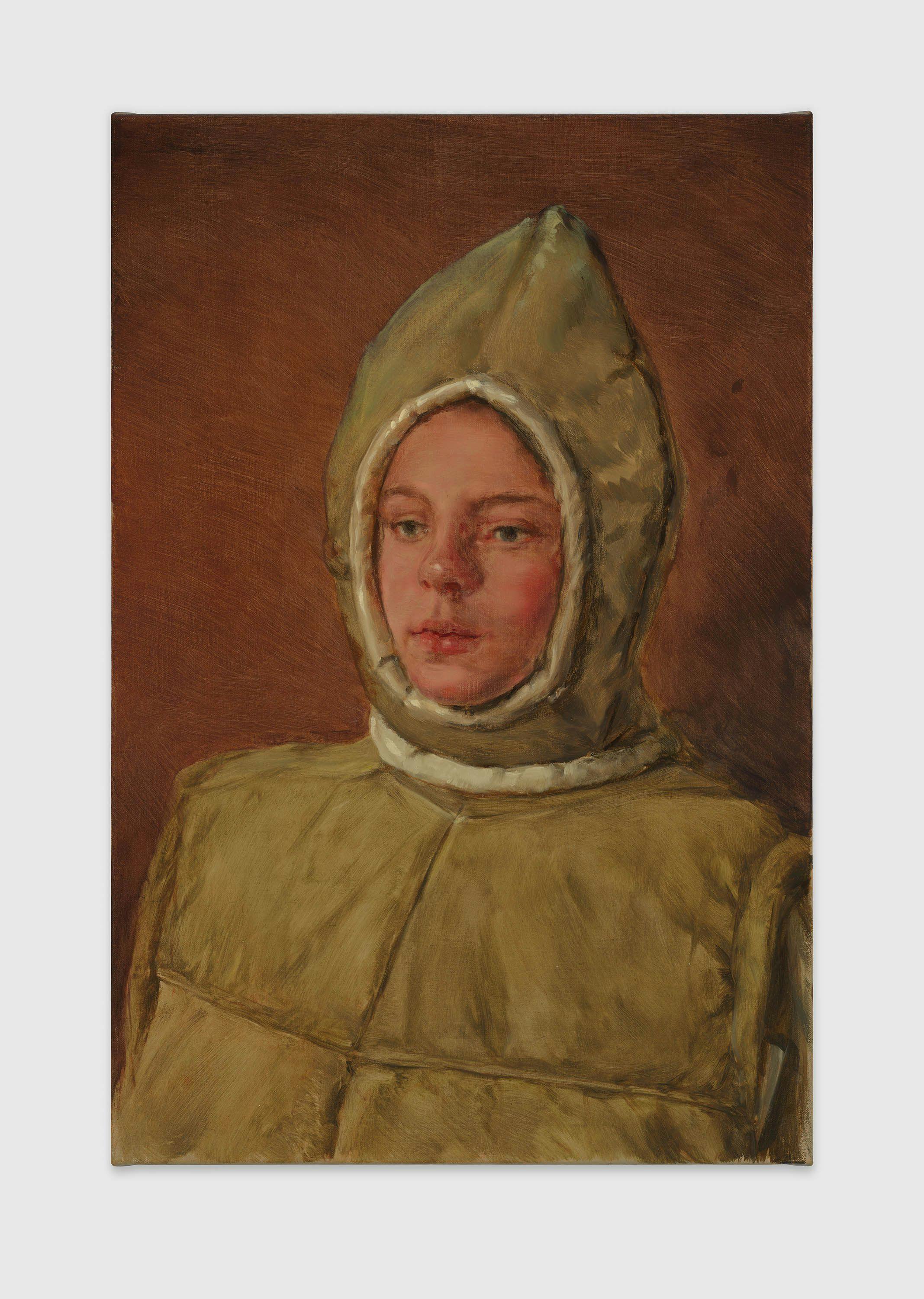 A painting by Michaël Borremans, titled The Fairy, dated 2023.